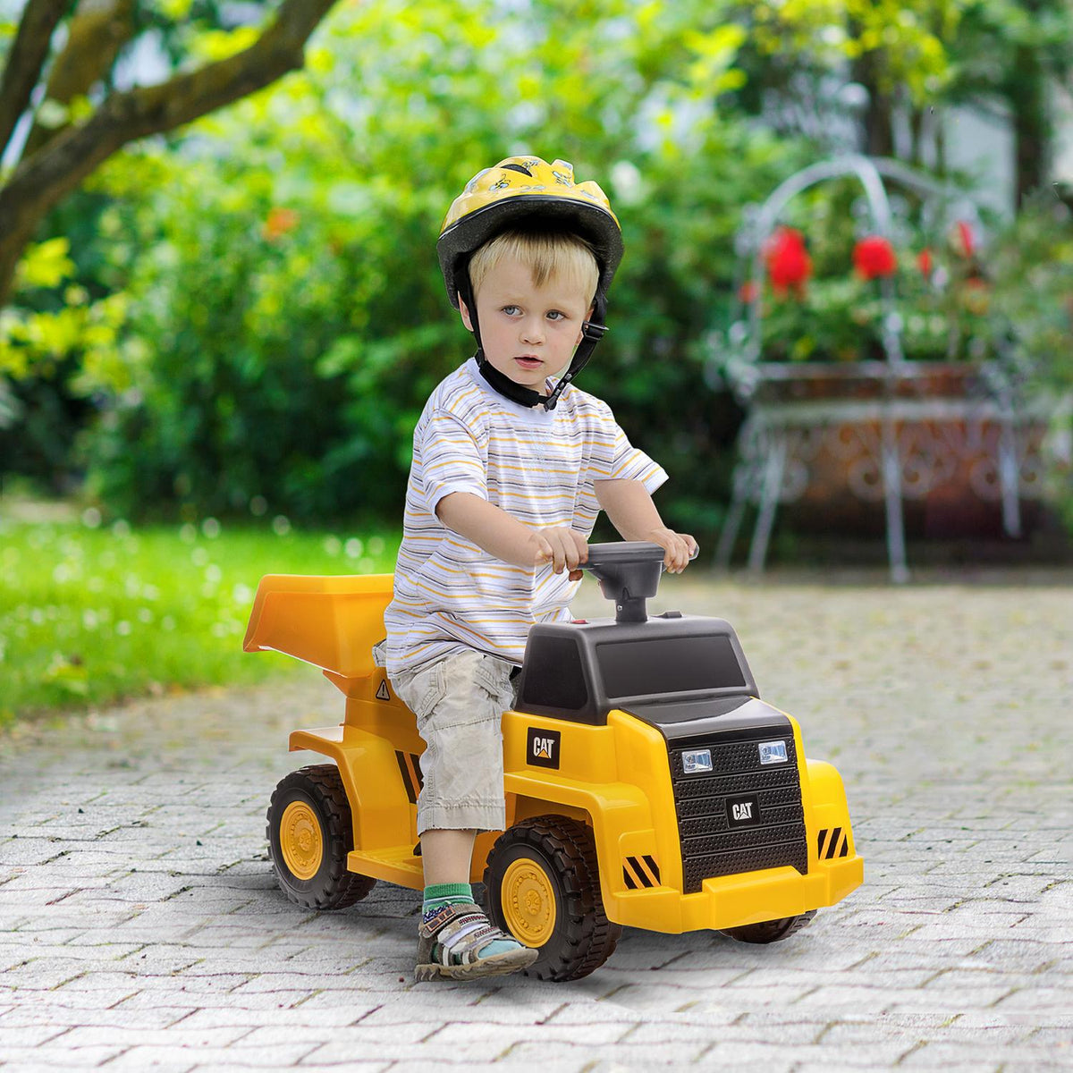 Elektrický dětský traktor s klaksonem a naklápěcím nakladačem