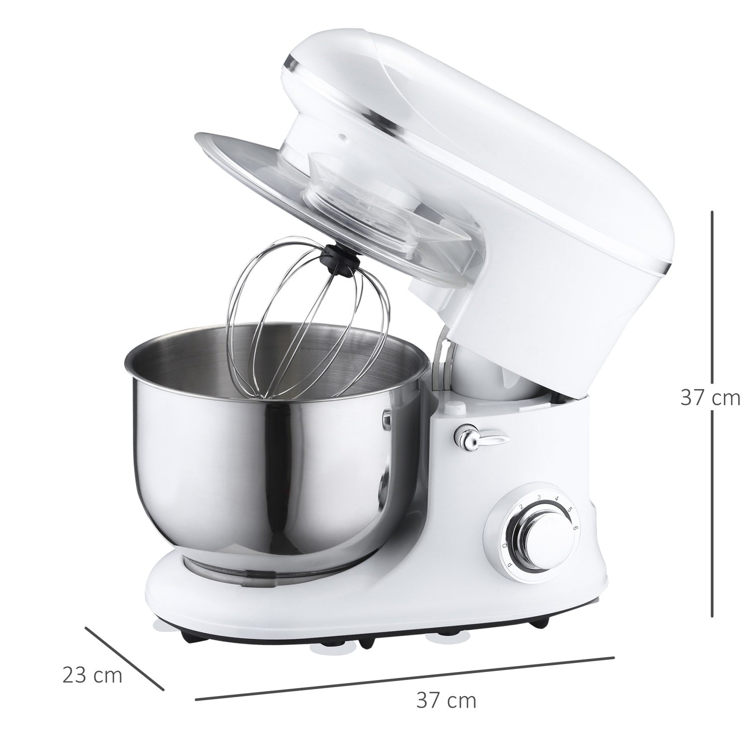 Elektrisk stavmixer med stativ, 5,5L skål, 1200W, 6 hastigheter