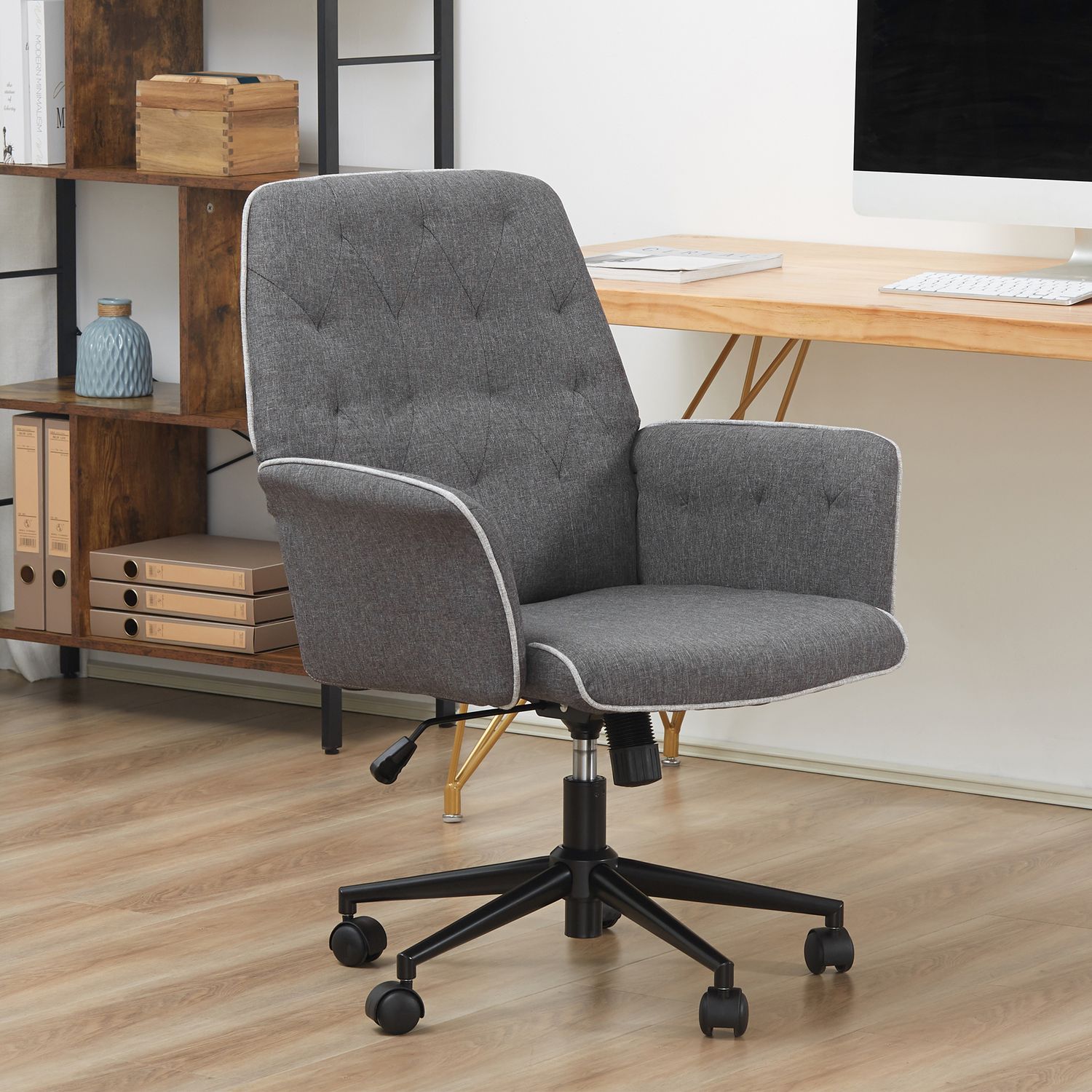 Ergonomisk kontorsstol, höjdjusterbar, vridbar funktion