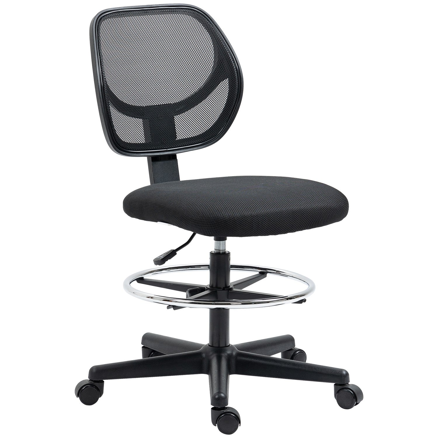 Ergonomisk kontorsstol, justerbar höjd & fotring