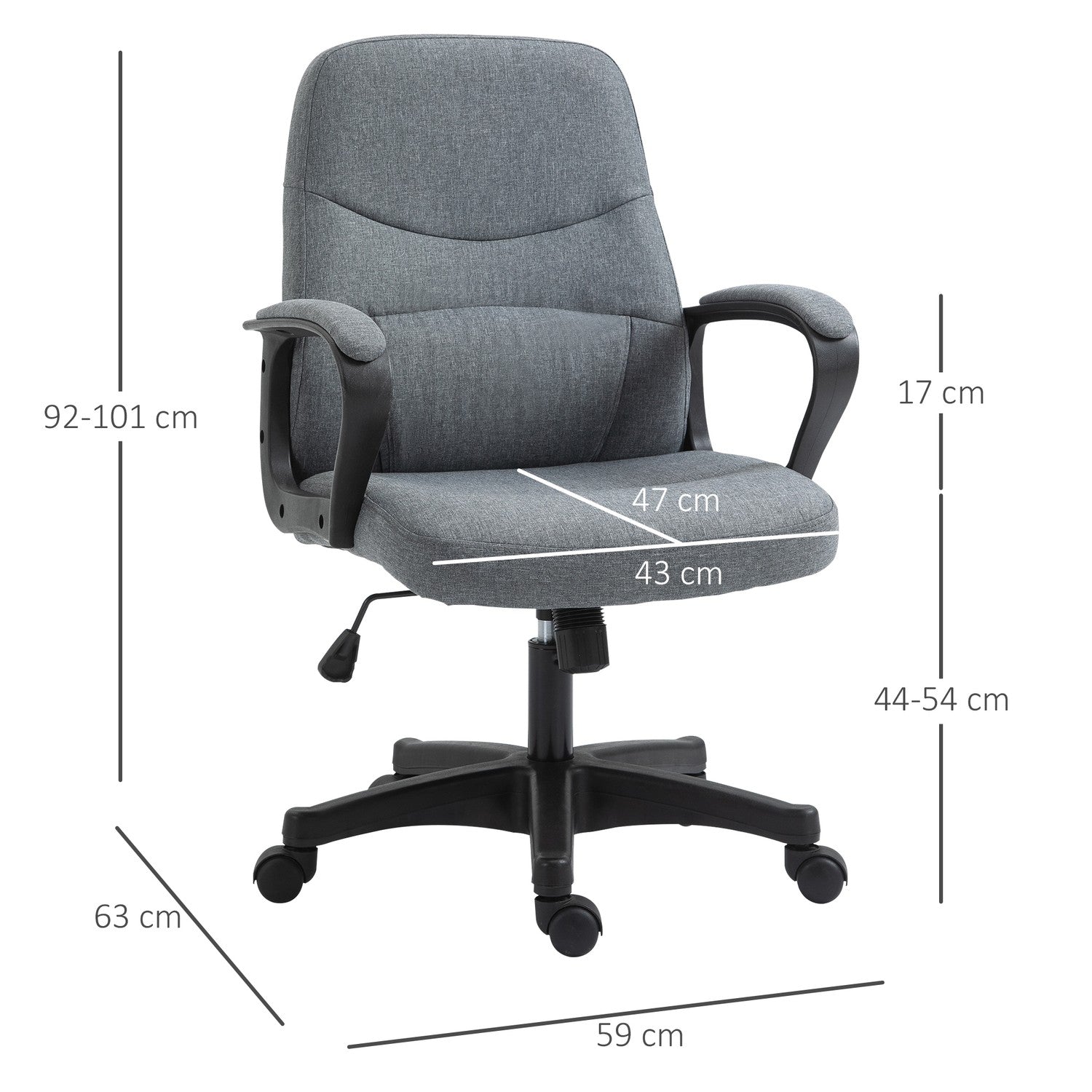 Ergonomisk kontorsstol med USB-massagefunktion