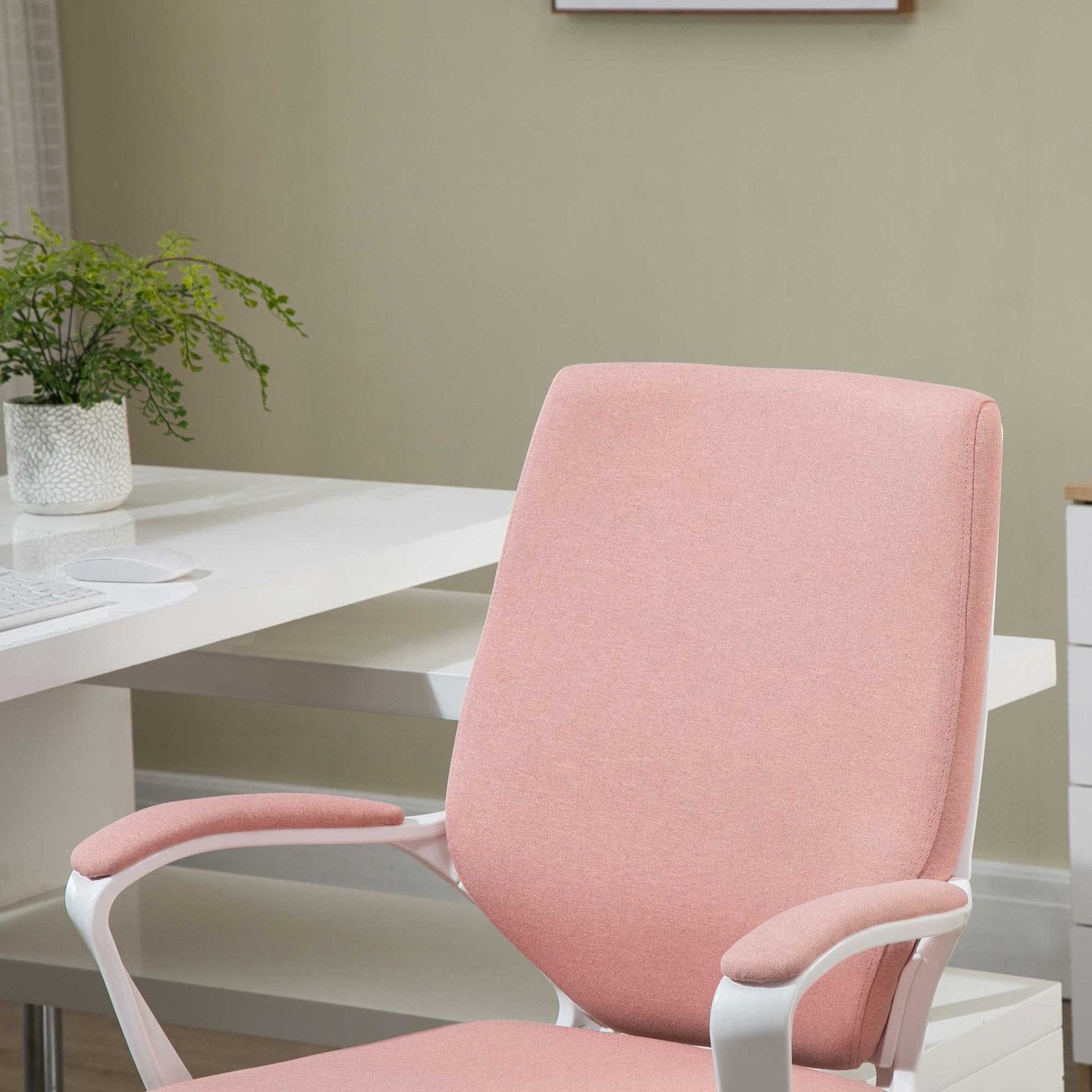 Ergonomisk skrivbordsstol, justerbar höjd, tjock stoppning