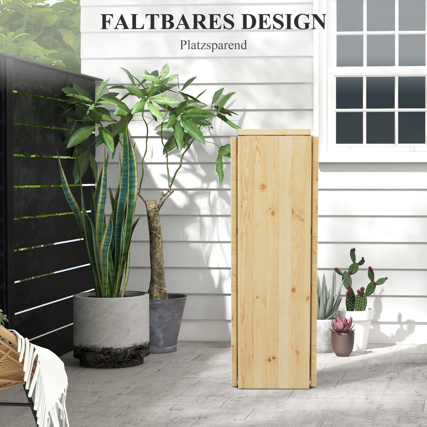 Fällbart öltältbord för 20 personer, 105 cm, 120 kg Kapacitet