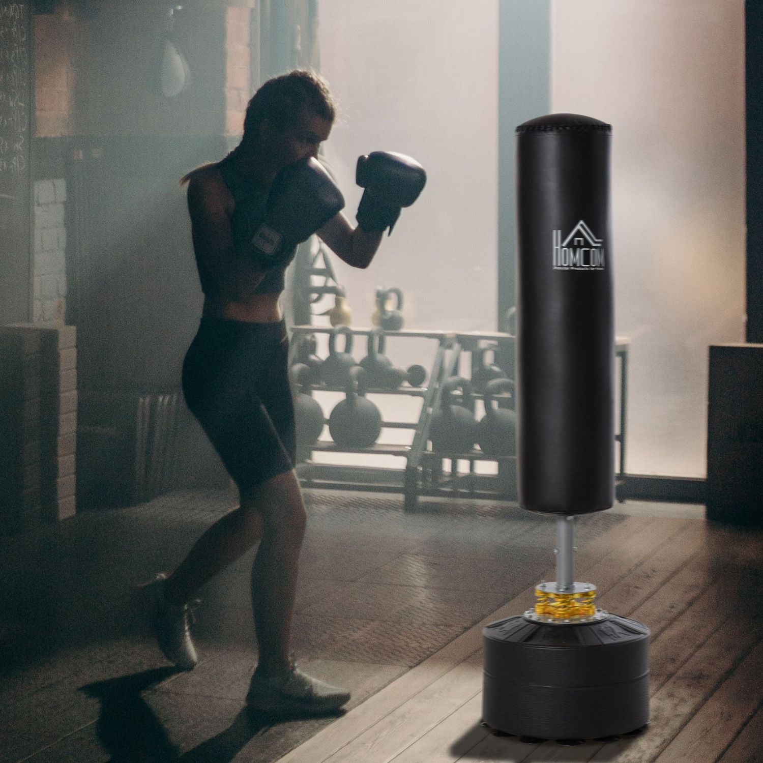 Fristående boxningssäck 170cm, Heavy Duty Med sugbas