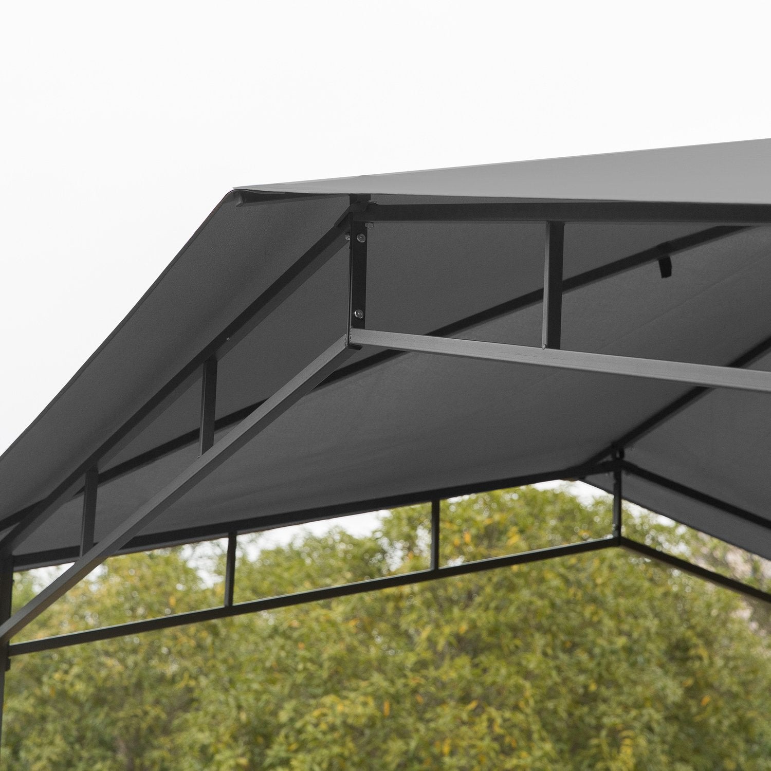Garden Gazebo 3x3M, Solskydd, Metall/Polyester