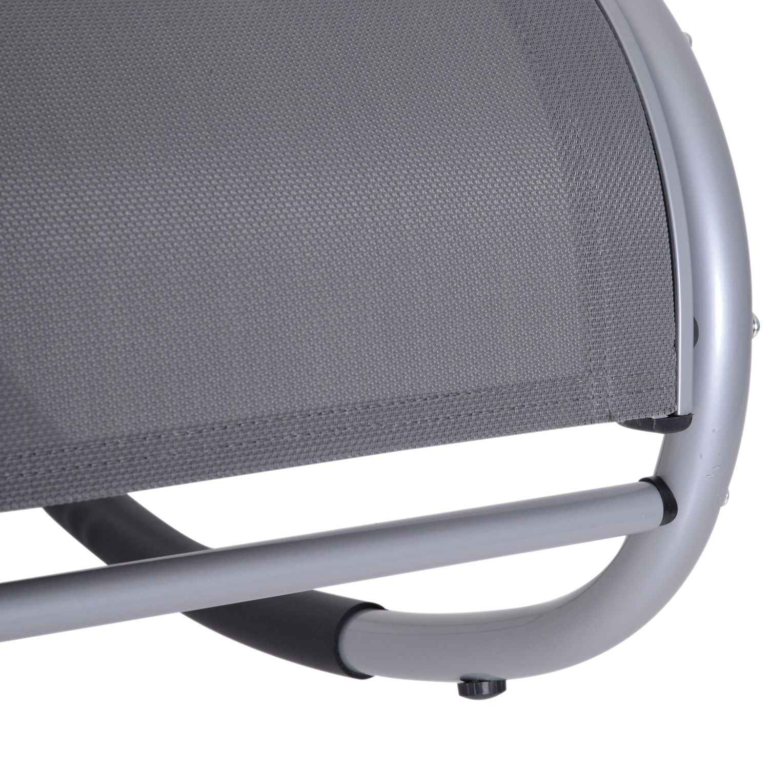 Garden Swing Lounger med kudde, väderbeständig aluminium