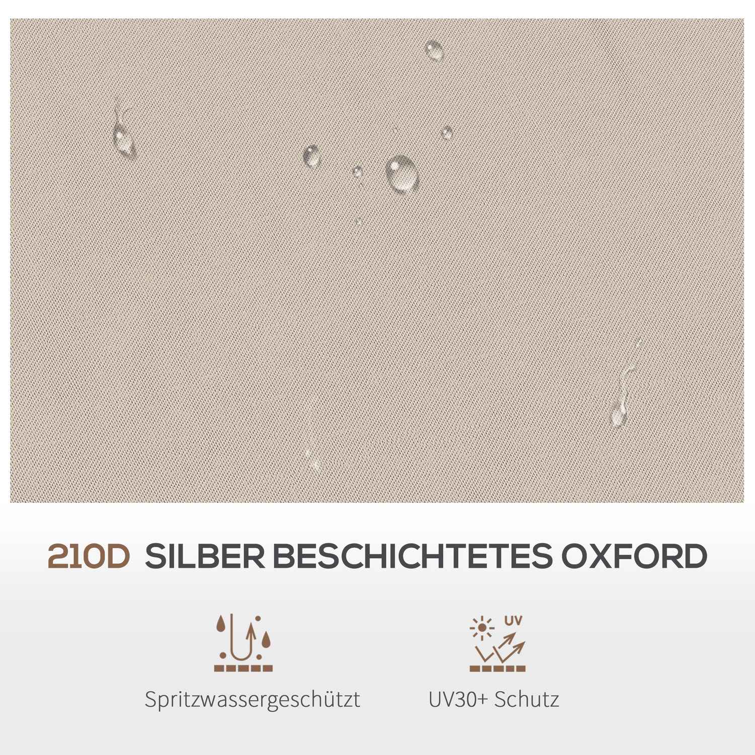 Náhradní střecha na altán 3,25m, kávově hnědý polyester