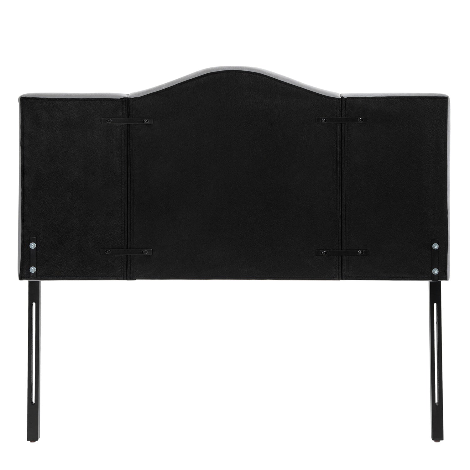 Grå vadderad sänggavel – Modern design, 185x134 Cm