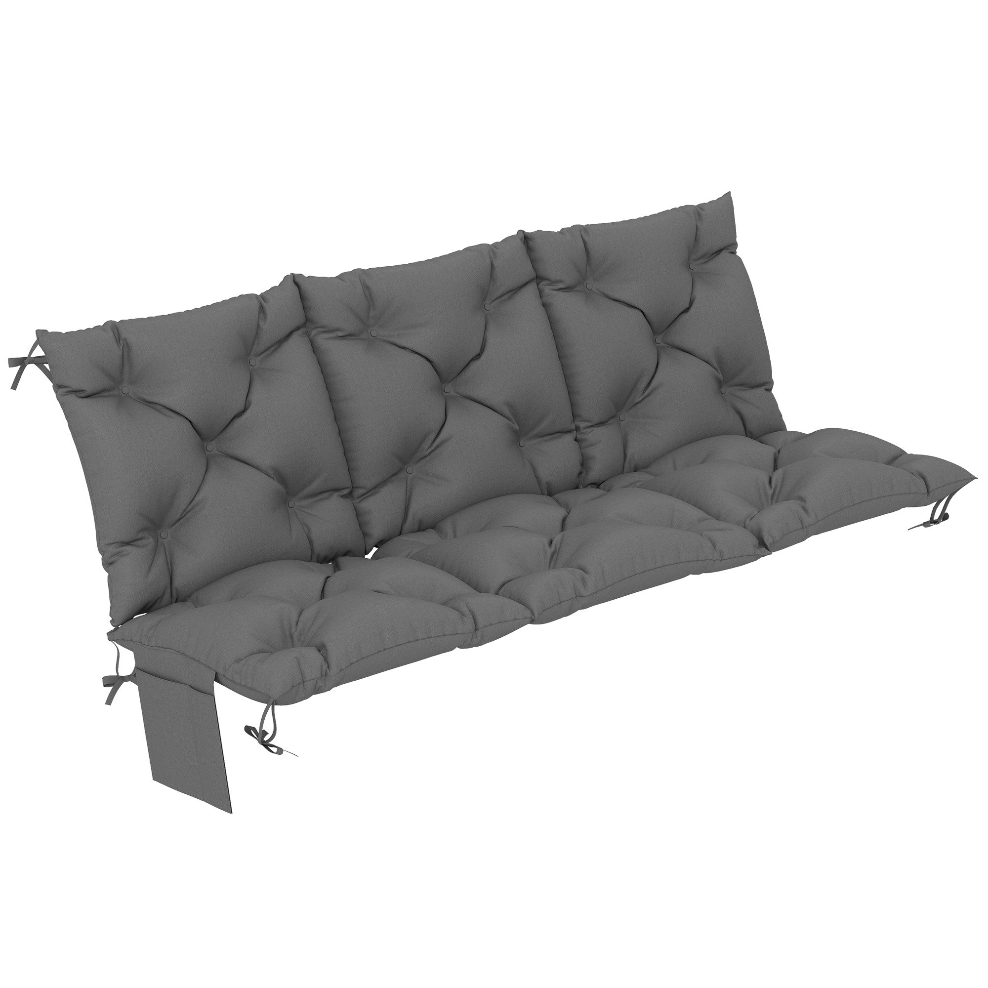 Gungdyna för utomhusbruk, vattenavvisande, 150x100 cm, mörkgrå