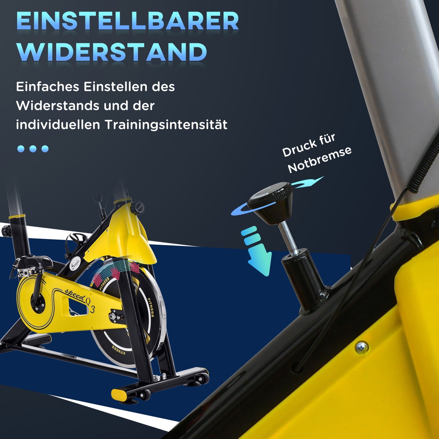 Höjdjusterbar cykeltränare med LCD-skärm