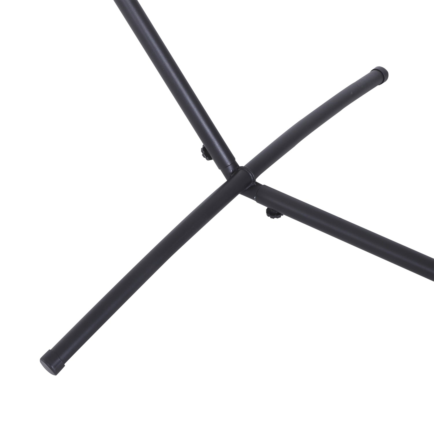 Hängmatta i metall med krokar – 280 x 120 x 110 cm, 120 kg kapacitet