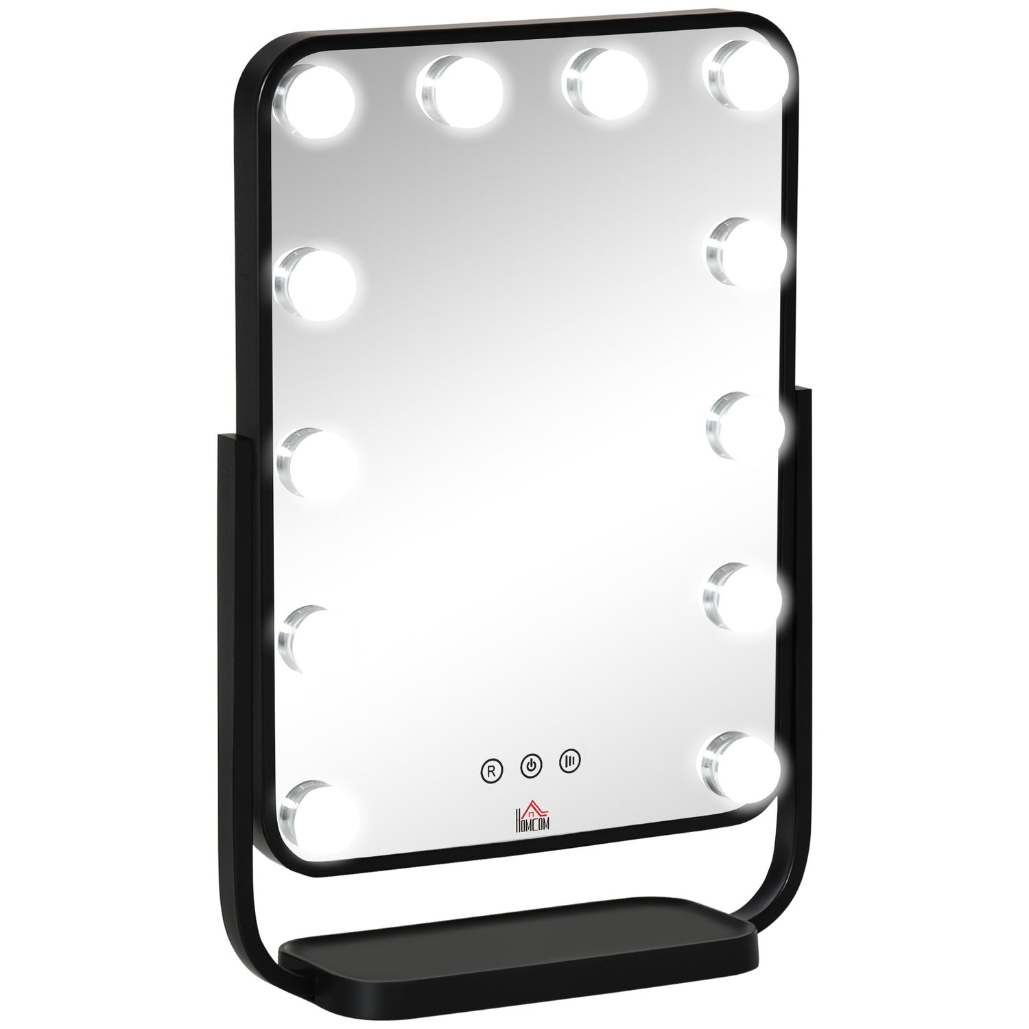 Hollywood Makeup Mirror, 12 lysdioder, pekkontroll, 3 ljusfärger