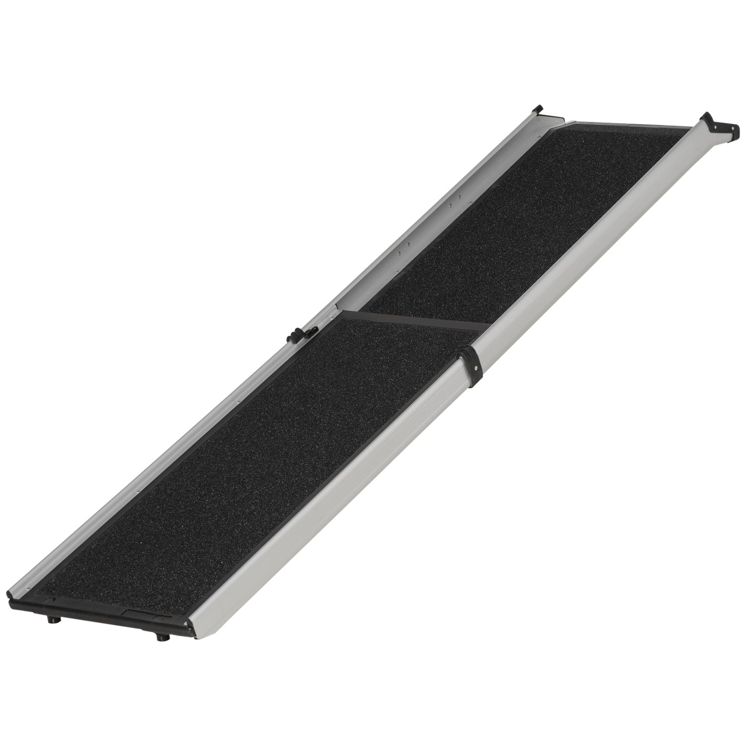 Hopfällbar hundramp, halkfri, aluminium, 183x42 cm
