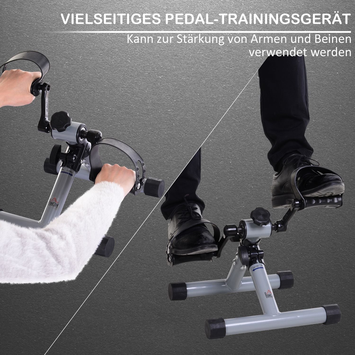 Hopfällbar minimotionscykel, ben- och armtränare, Rehab Fitness
