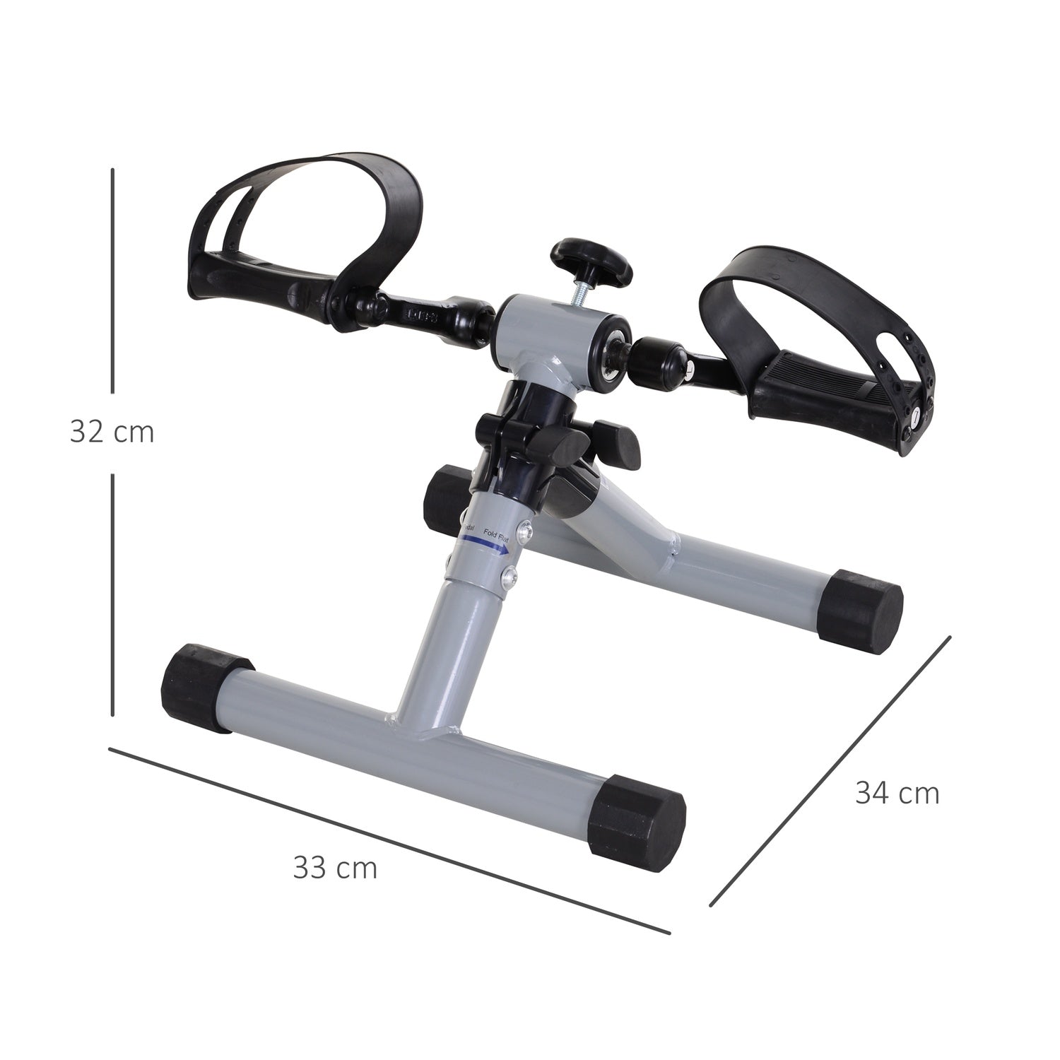 Hopfällbar minimotionscykel, ben- och armtränare, Rehab Fitness