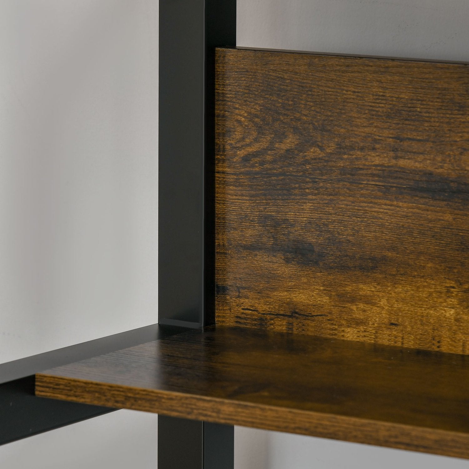 Industriellt kontorsdatorbord, Metall, Rustik Brun 120x60x85 cm
