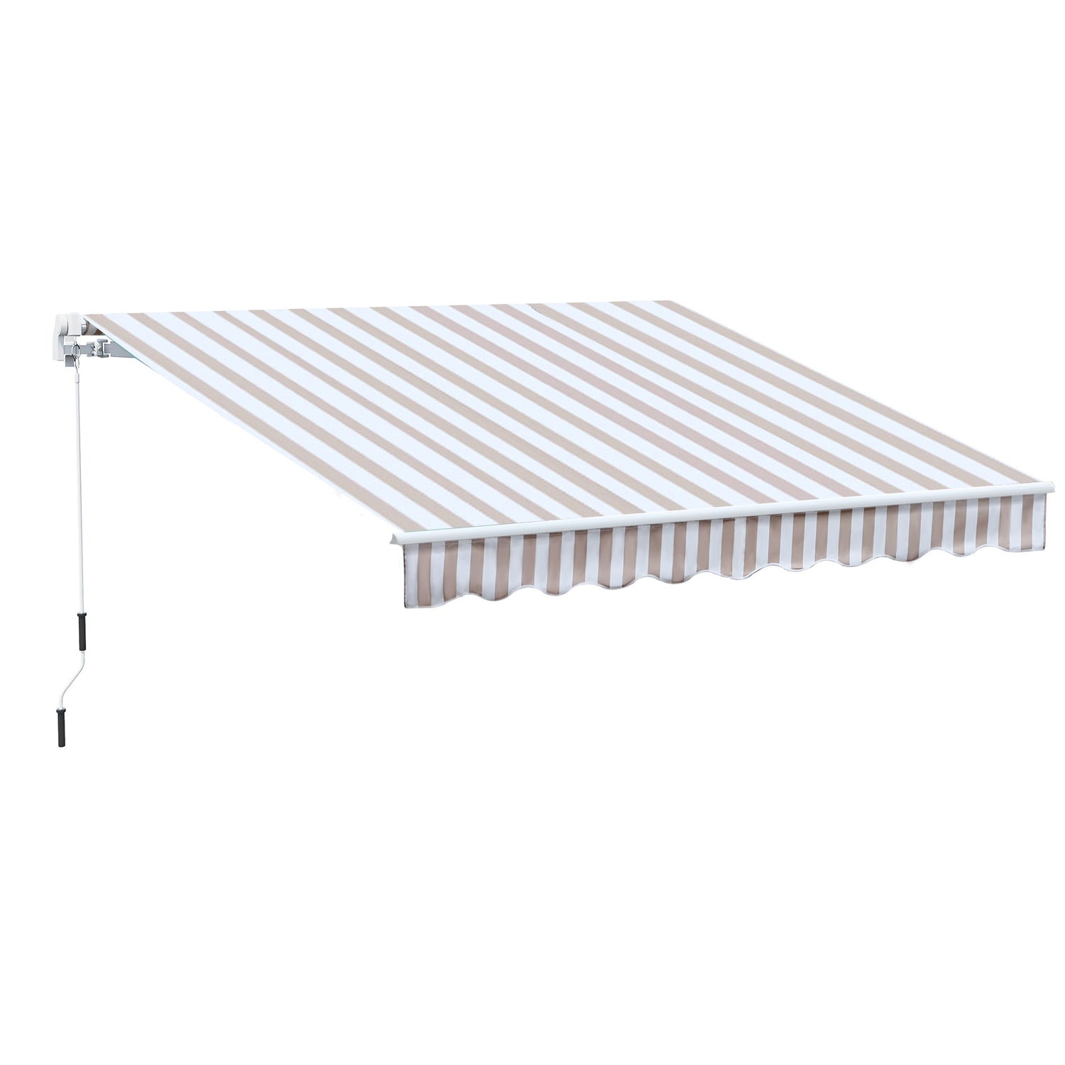 Infällbar markis med handvev, 3x2,5m, solskydd