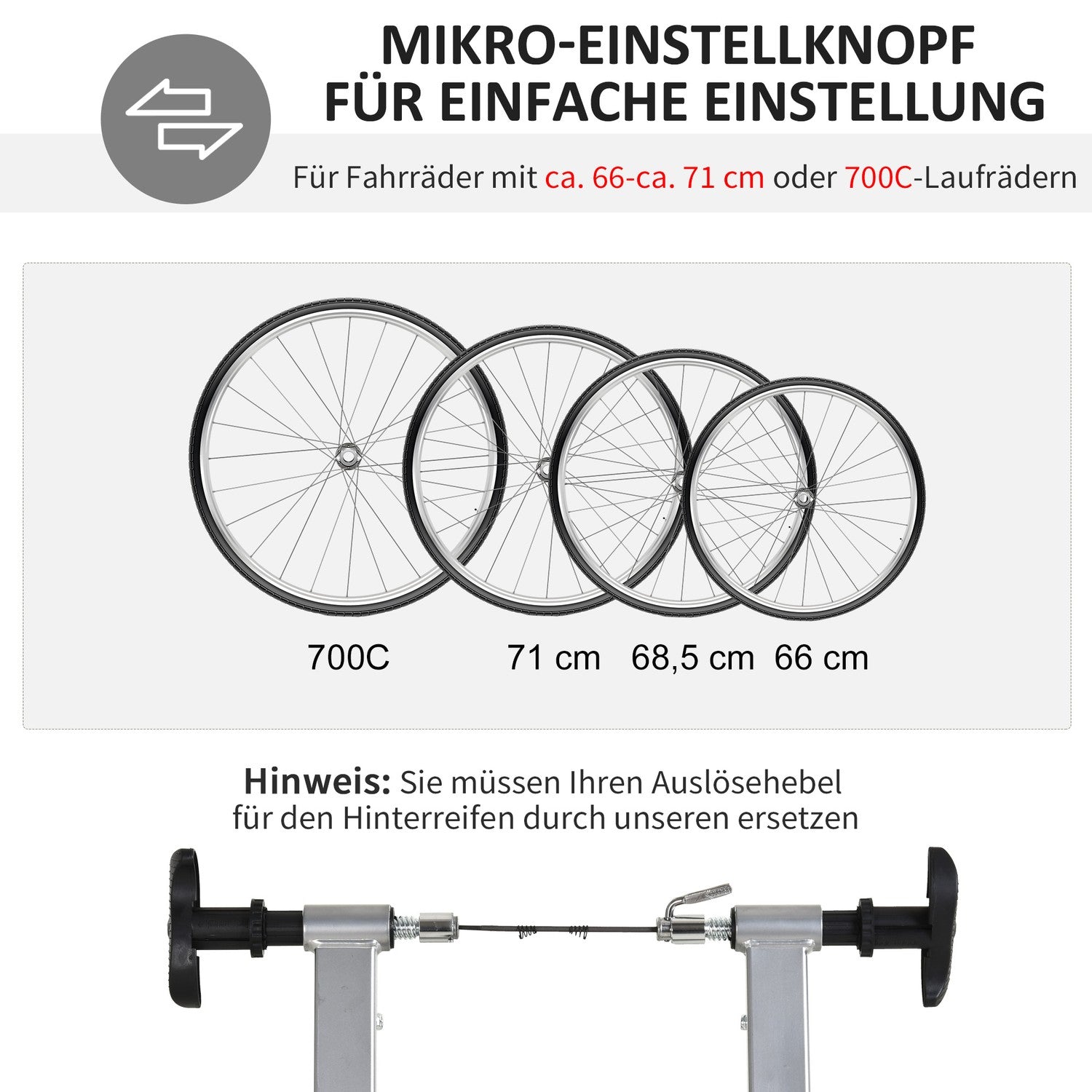 Inomhuscykeltränare, vikbar magnetisk, passar 26""-28"" hjul