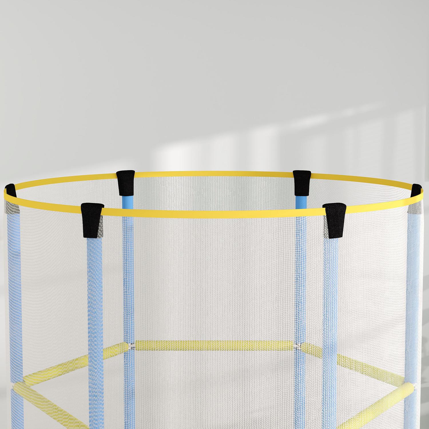 Vnitřní trampolína pro děti s ochrannou sítí, 140 cm, tmavě modrá