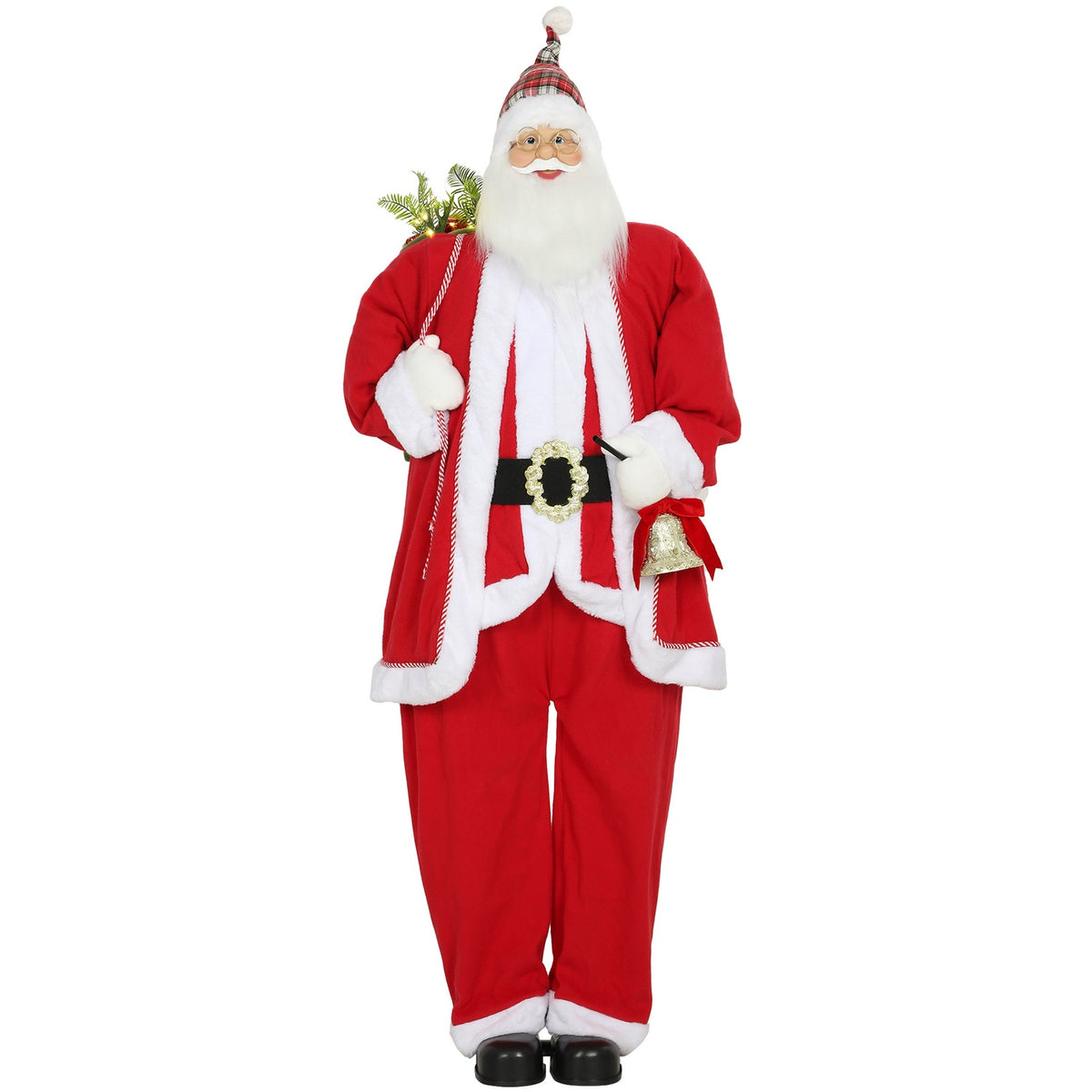 Santa Claus 1,6 m s dárkem a zvonkem