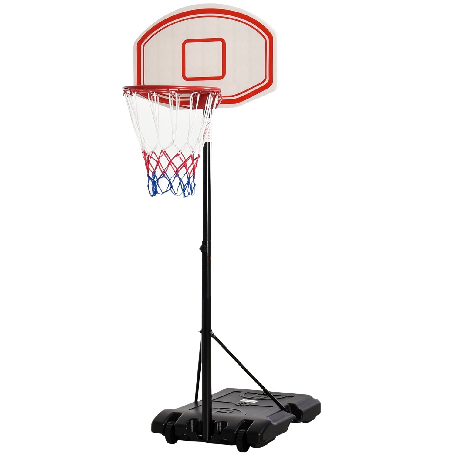 Nastavitelný přenosný venkovní basketbalový koš, 212–250 cm