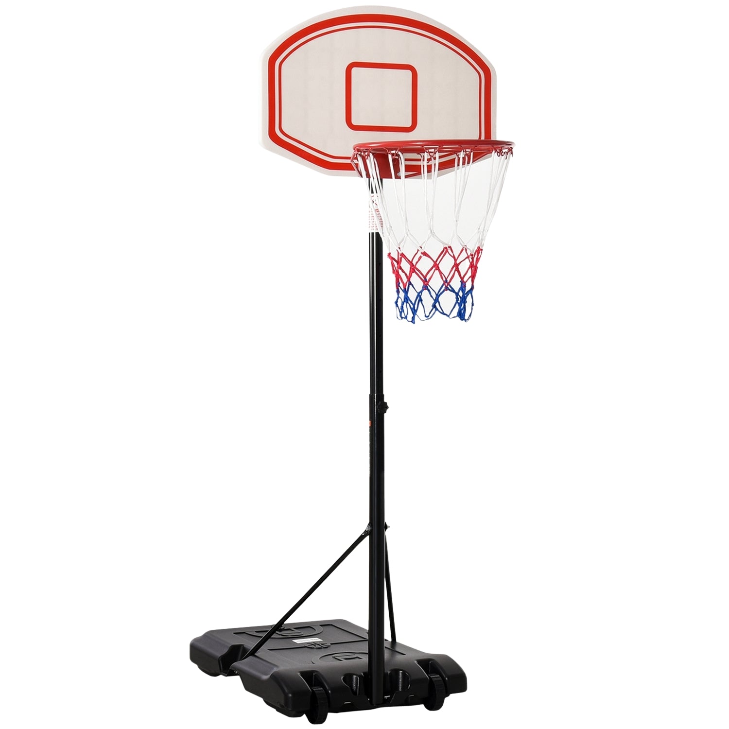 Nastavitelný přenosný venkovní basketbalový koš, 212–250 cm