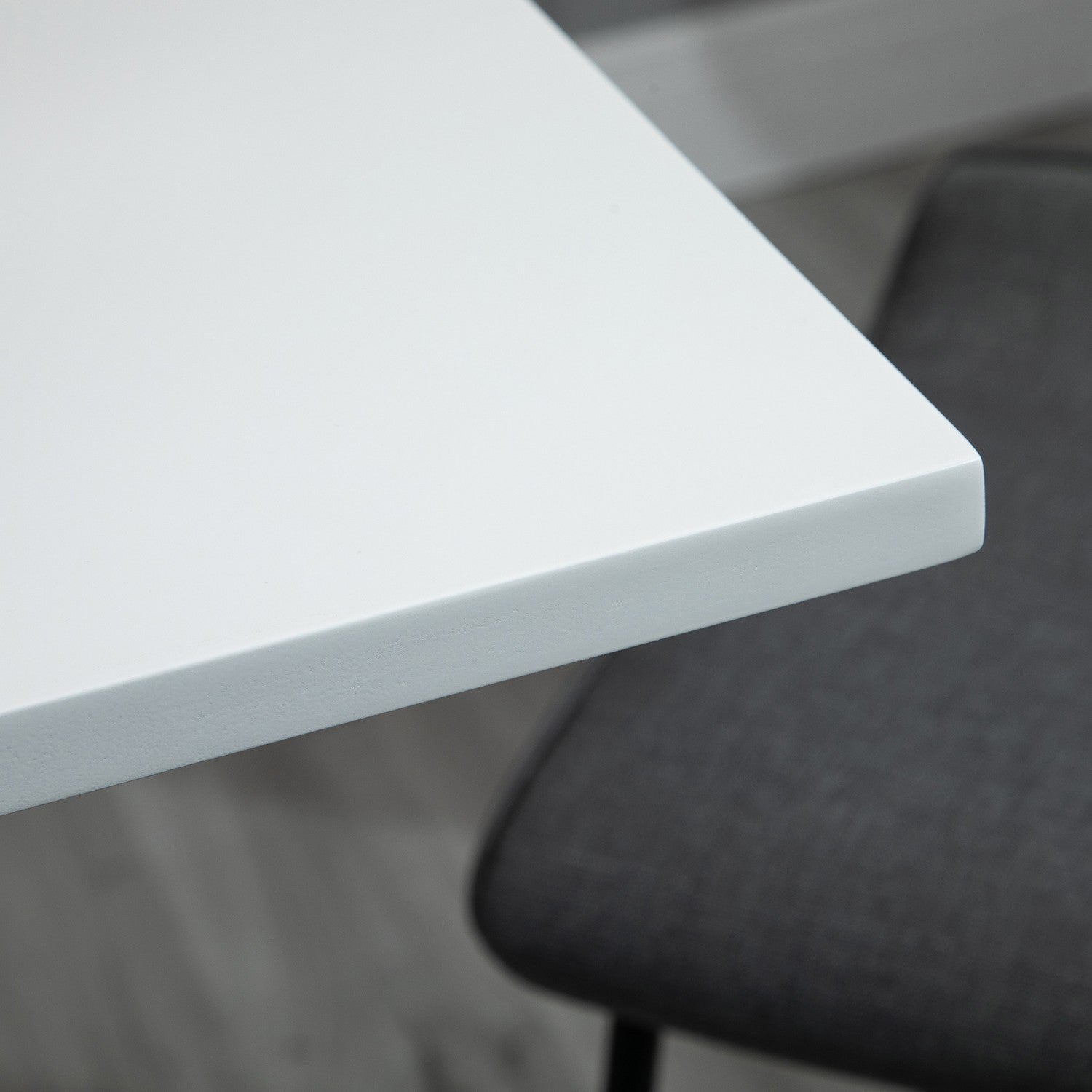 Justerbart Barbord – Fyrkantigt, 69-91 cm, Vit/Silver