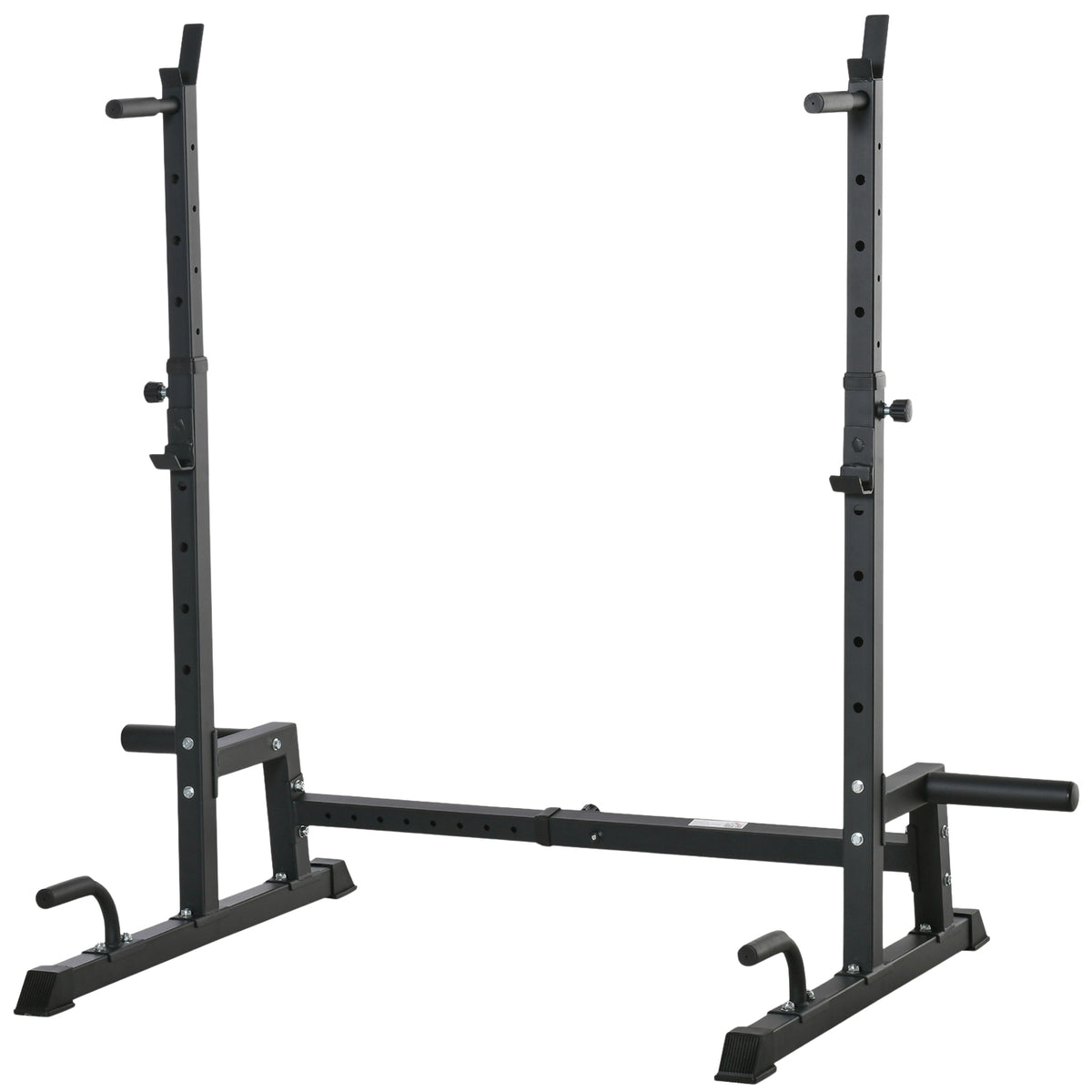 Nastavitelný stojan na činky a nakládací tyč, ocel, nosnost 150 kg