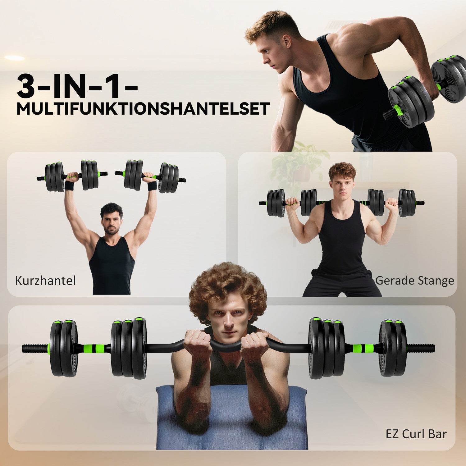 Justerbart hantelset 25 kg – Styrketräning för hemmabruk