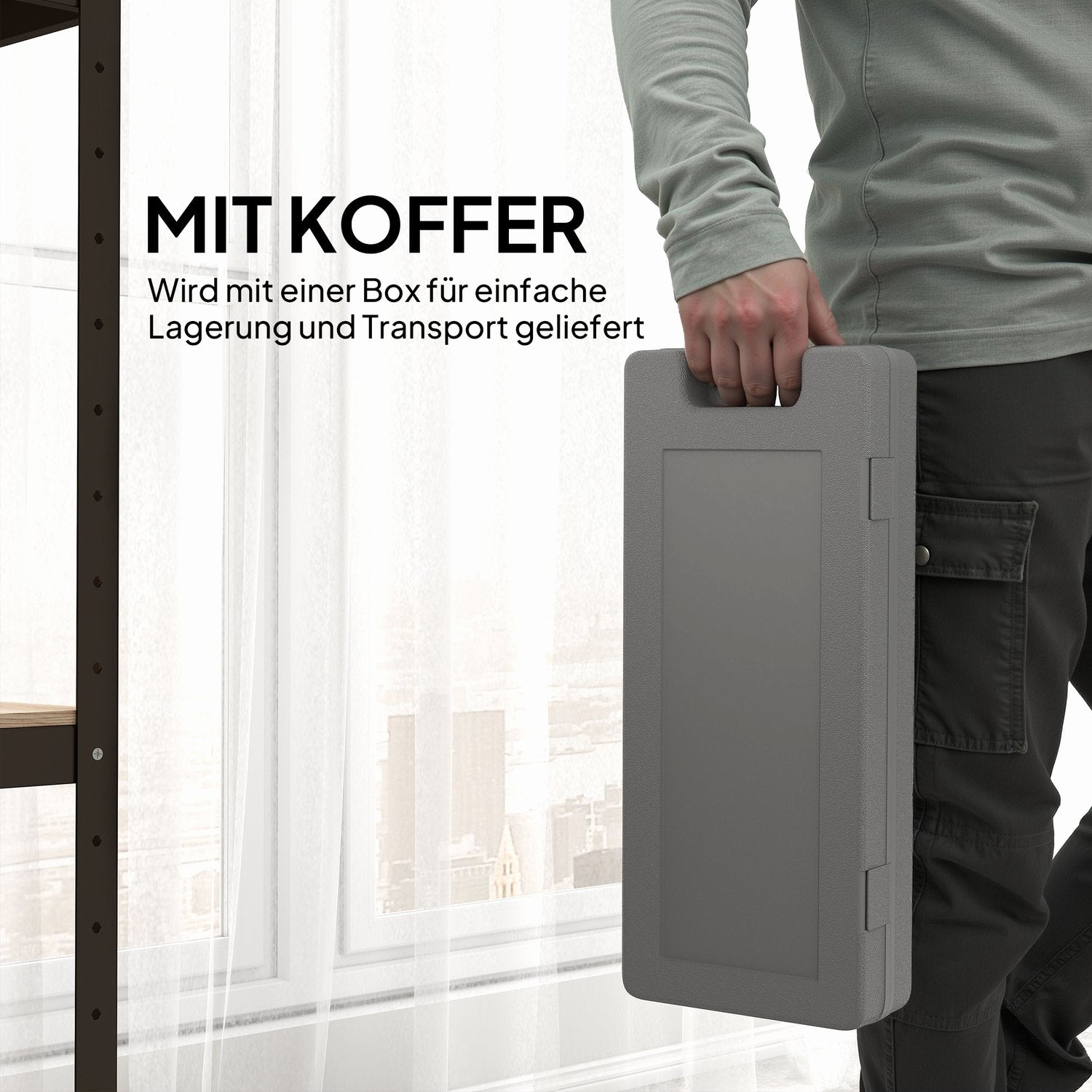 Justerbart hantelset med fodral, 6 par: 0,5 kg till 1,5 kg