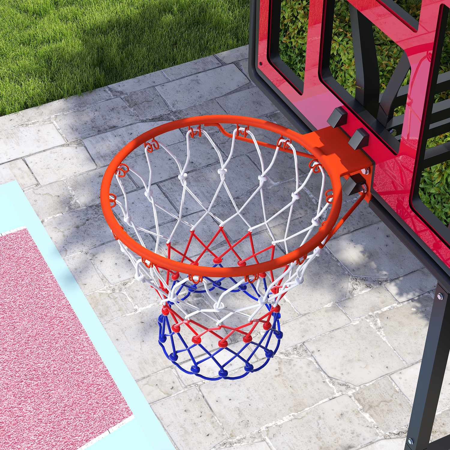 Nastavitelný venkovní basketbalový koš pro děti, 200–260 cm