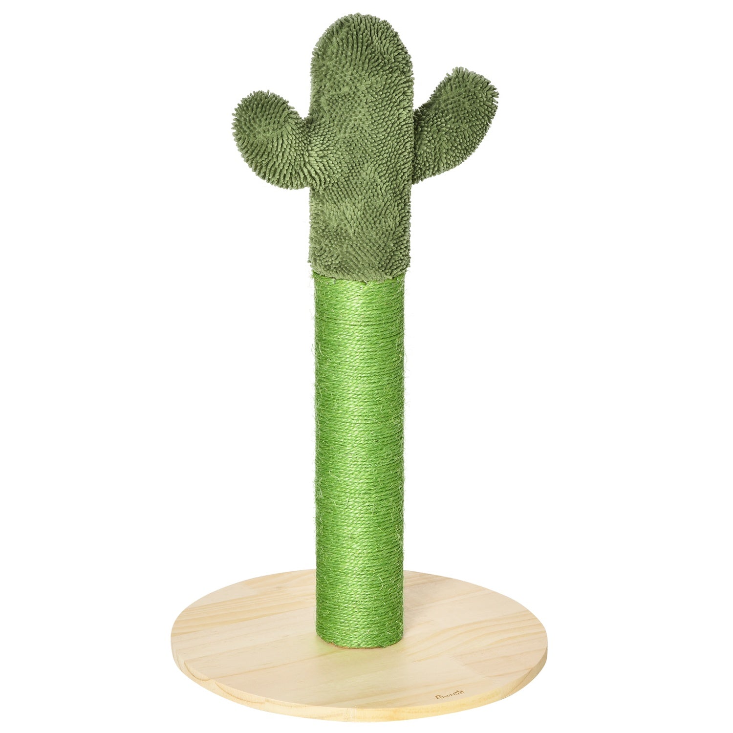 Kattskrapstolpe, kaktusdesign, furu & sisal, 65cm