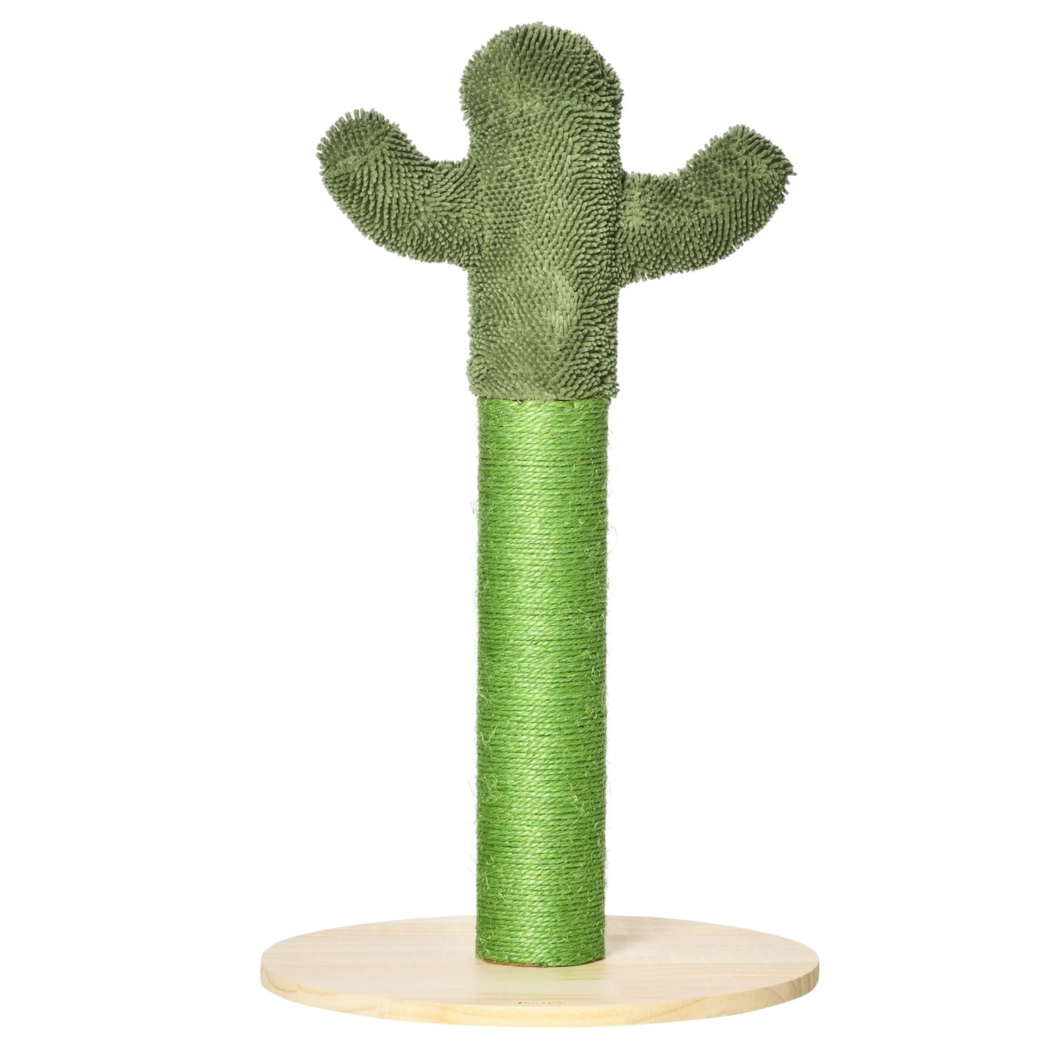 Kattskrapstolpe, kaktusdesign, furu & sisal, 65cm