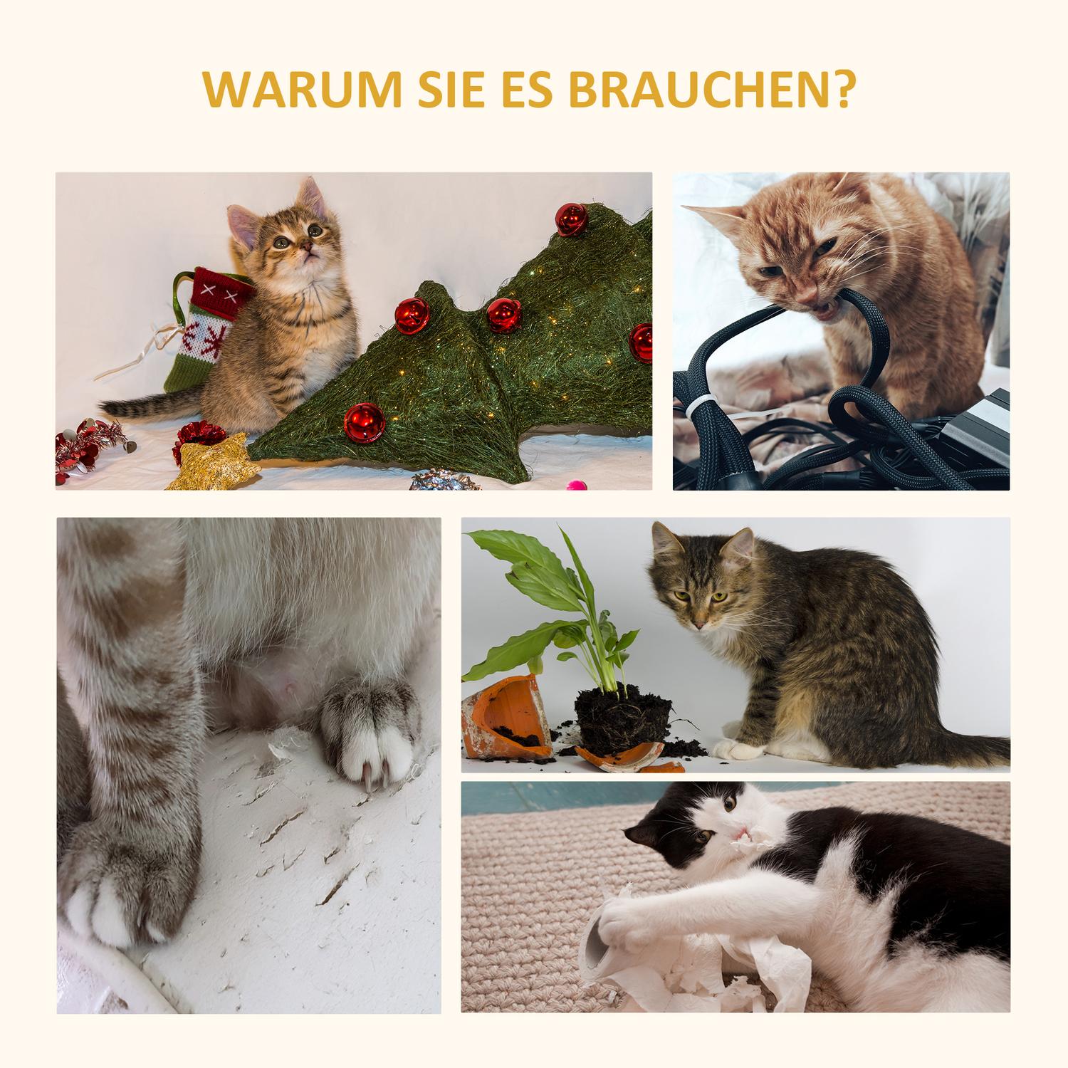 Kattträd inomhus/utomhus med jutekudde, 2 plattformar