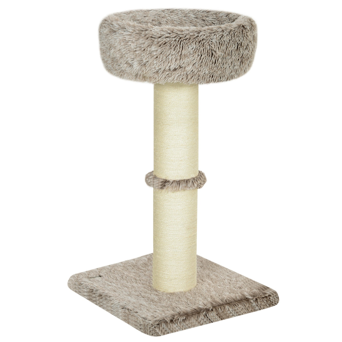Kočičí strom s pelíškem – výška 87 cm, sisal, pro kočky do 6 kg