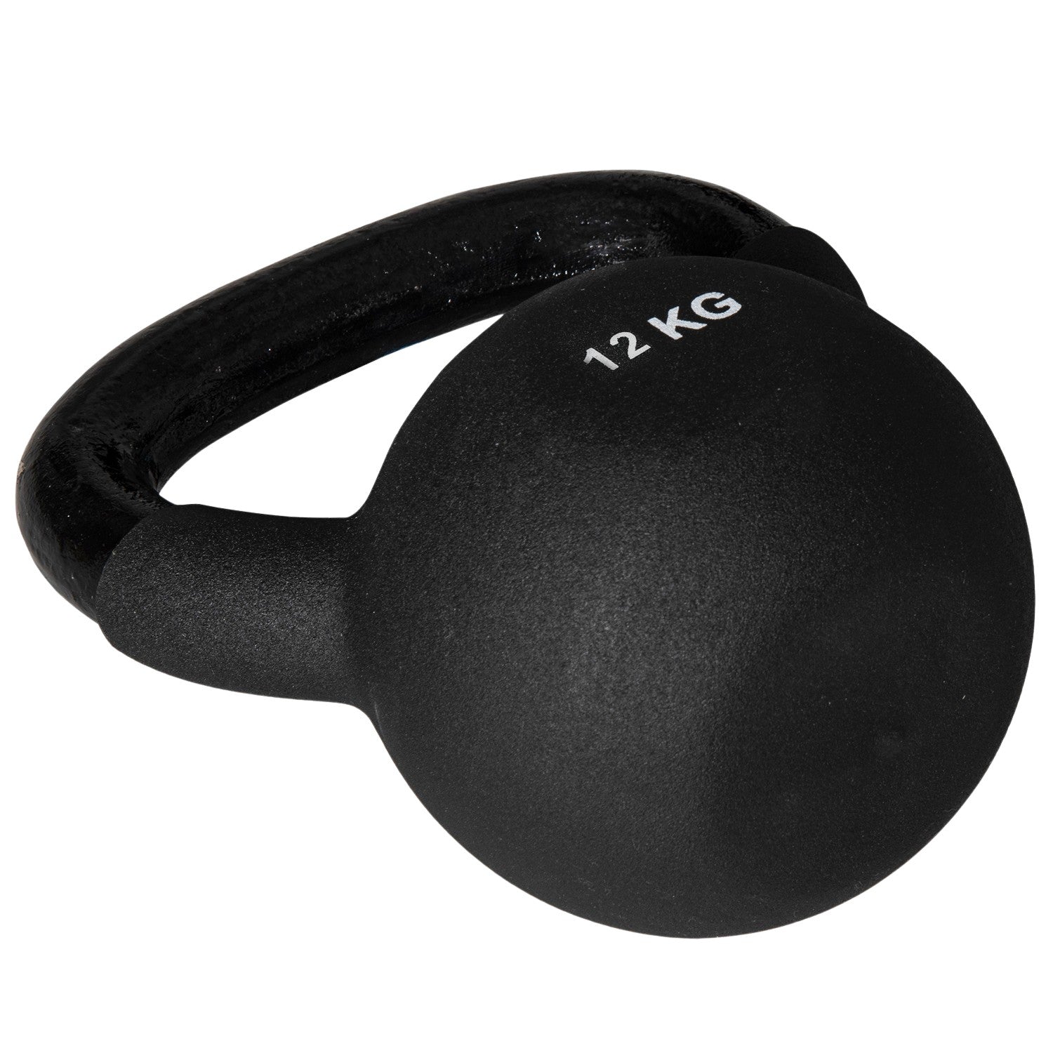 Kettlebell 12 Kg, Neoprenbelagt gjutjärn, golvvänlig