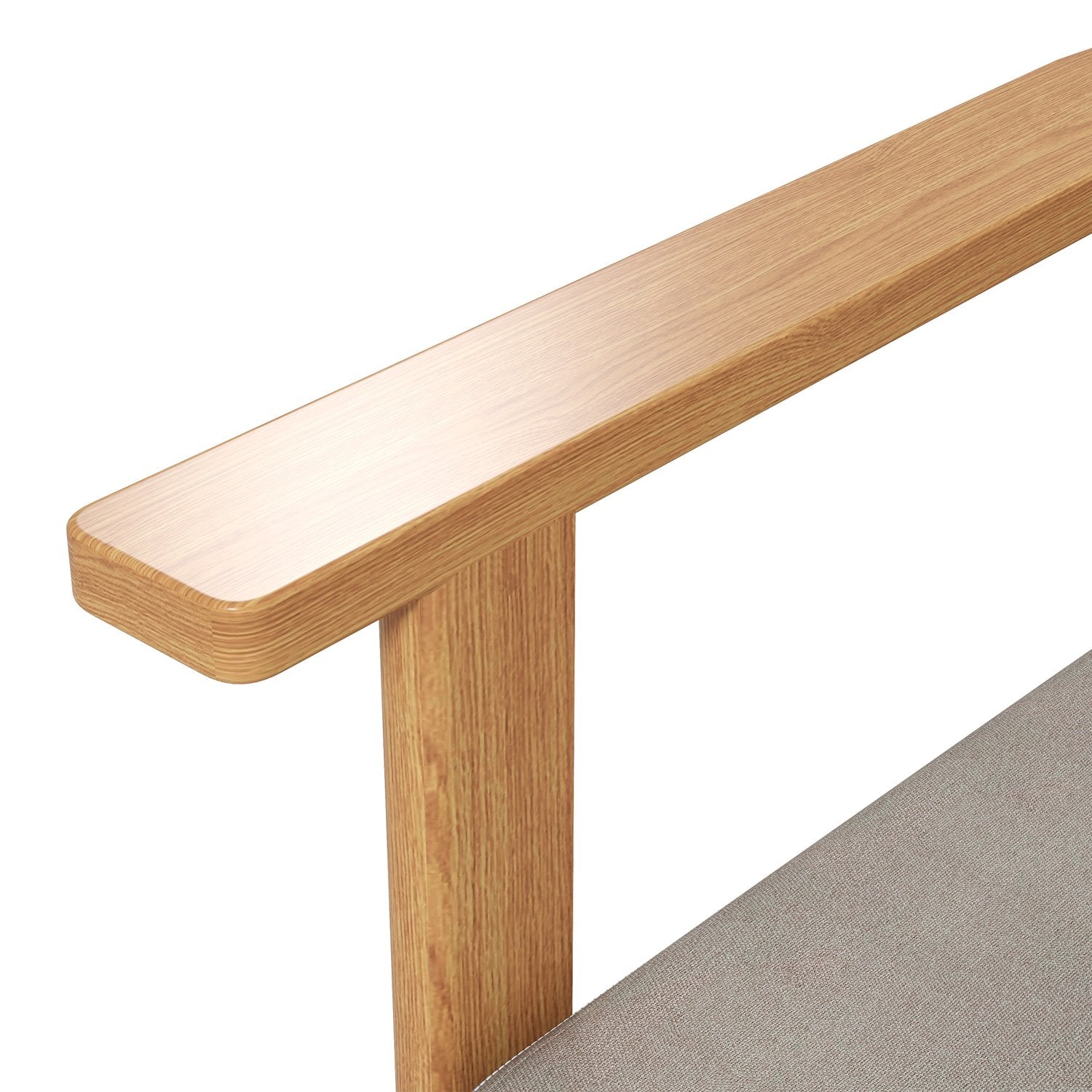 Klädd grå accentstol med armstöd – 70x72x76 cm
