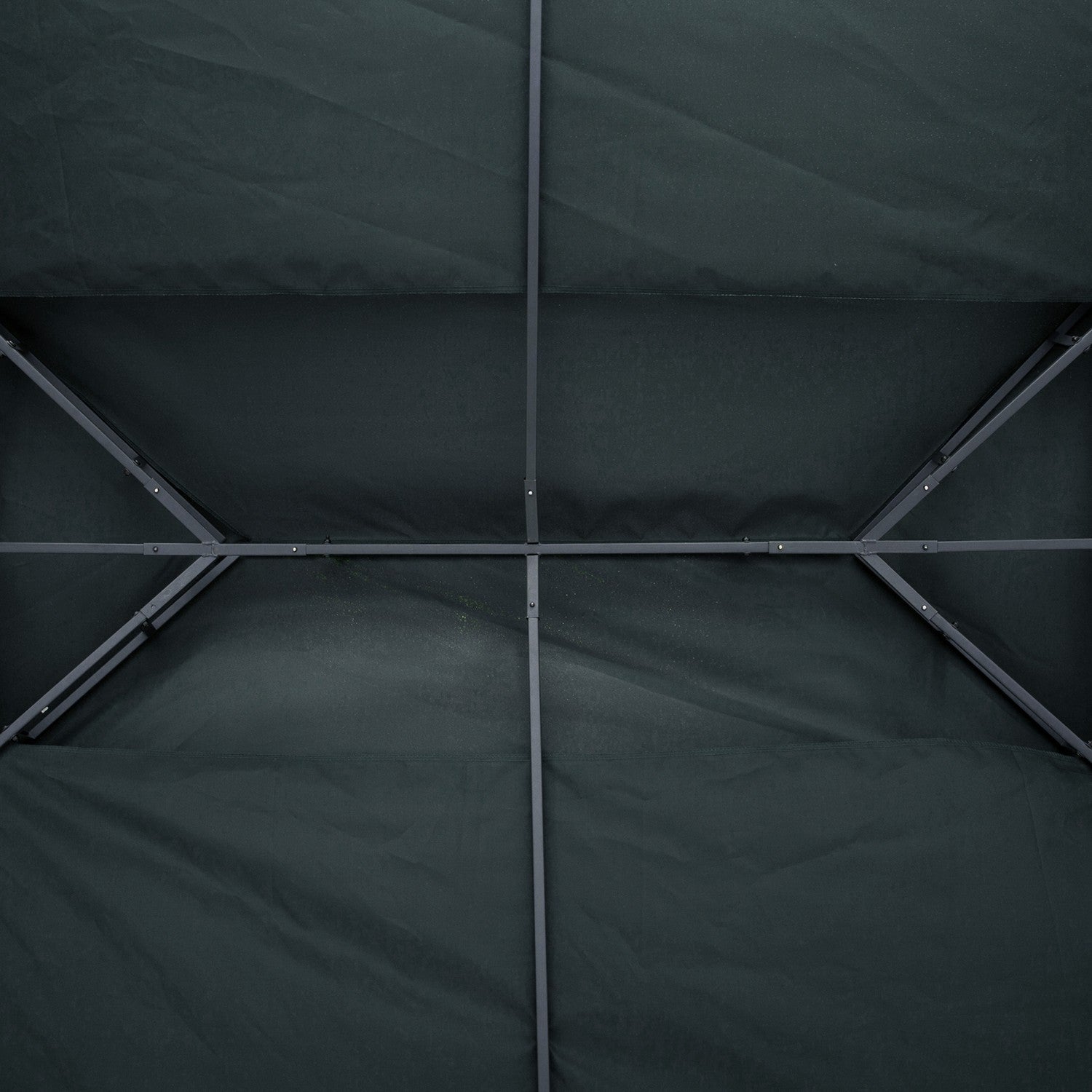 Kolgrå polyester lusthustak, 3x4M ersättning