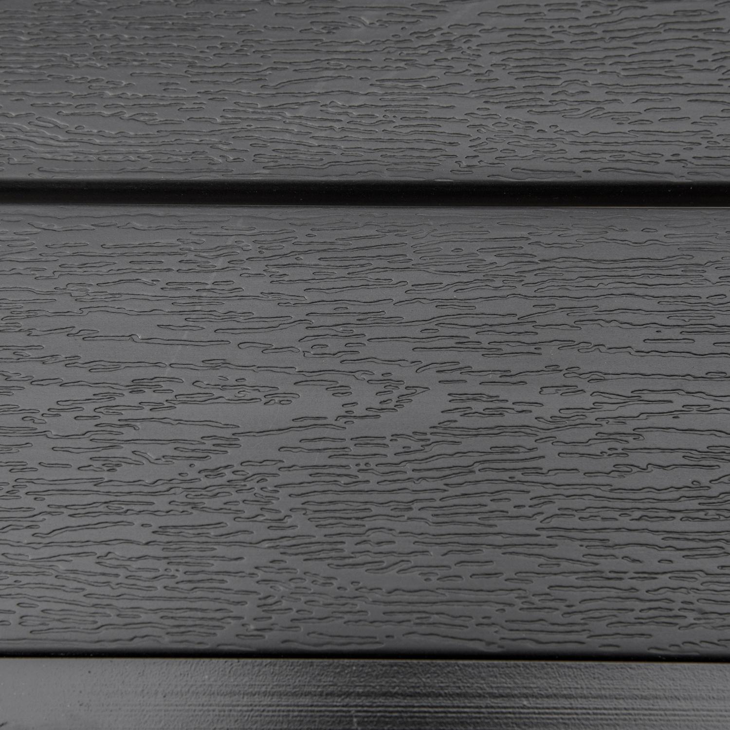 Kompakt utematbord för 4 – Svart aluminium 80x80x74 cm
