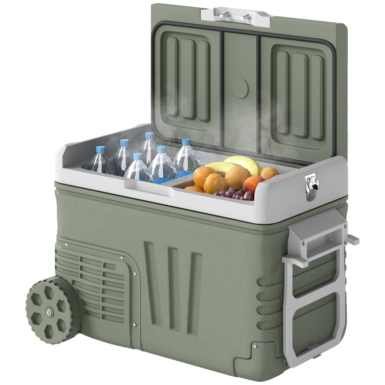 Chladicí box s kompresorem, 33 l – tichý, LED, 12/230 V, zelený