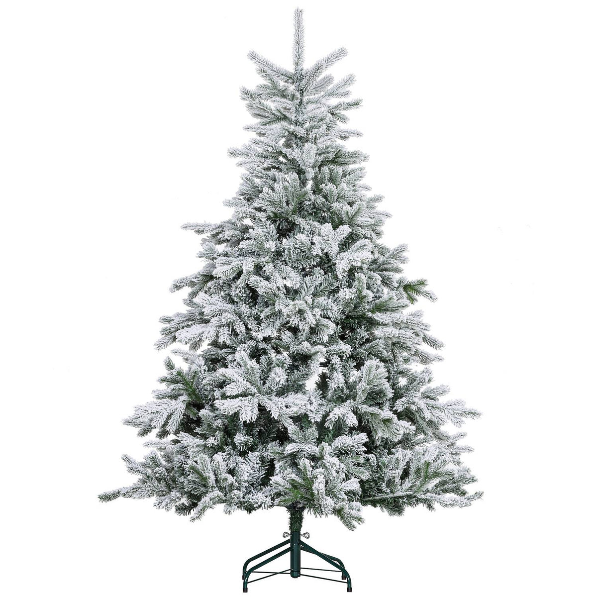 Umělý vánoční stromek, zasněžené větve, 180 cm, zelený