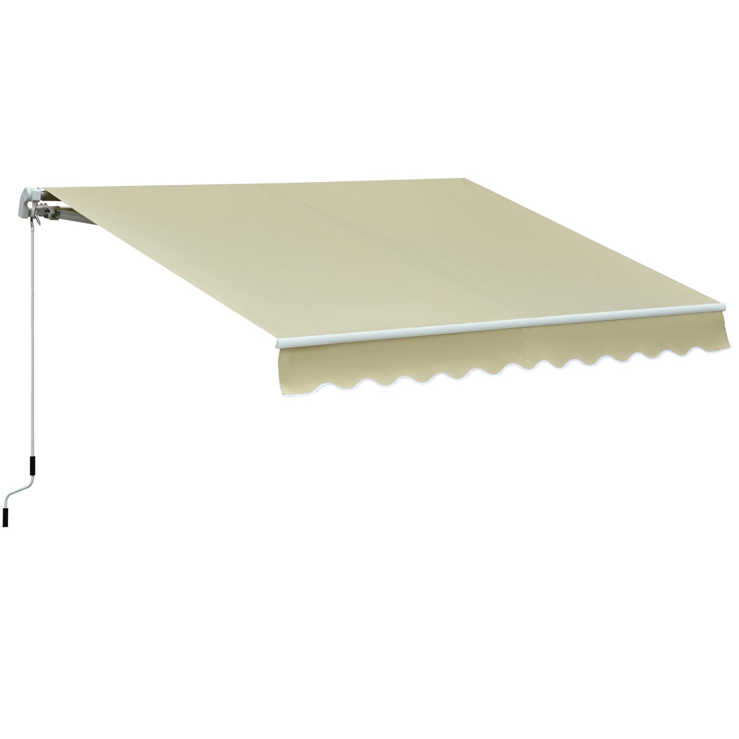 Krämvit Vikarmsmarkis – Solskydd, 2,95x2,5M