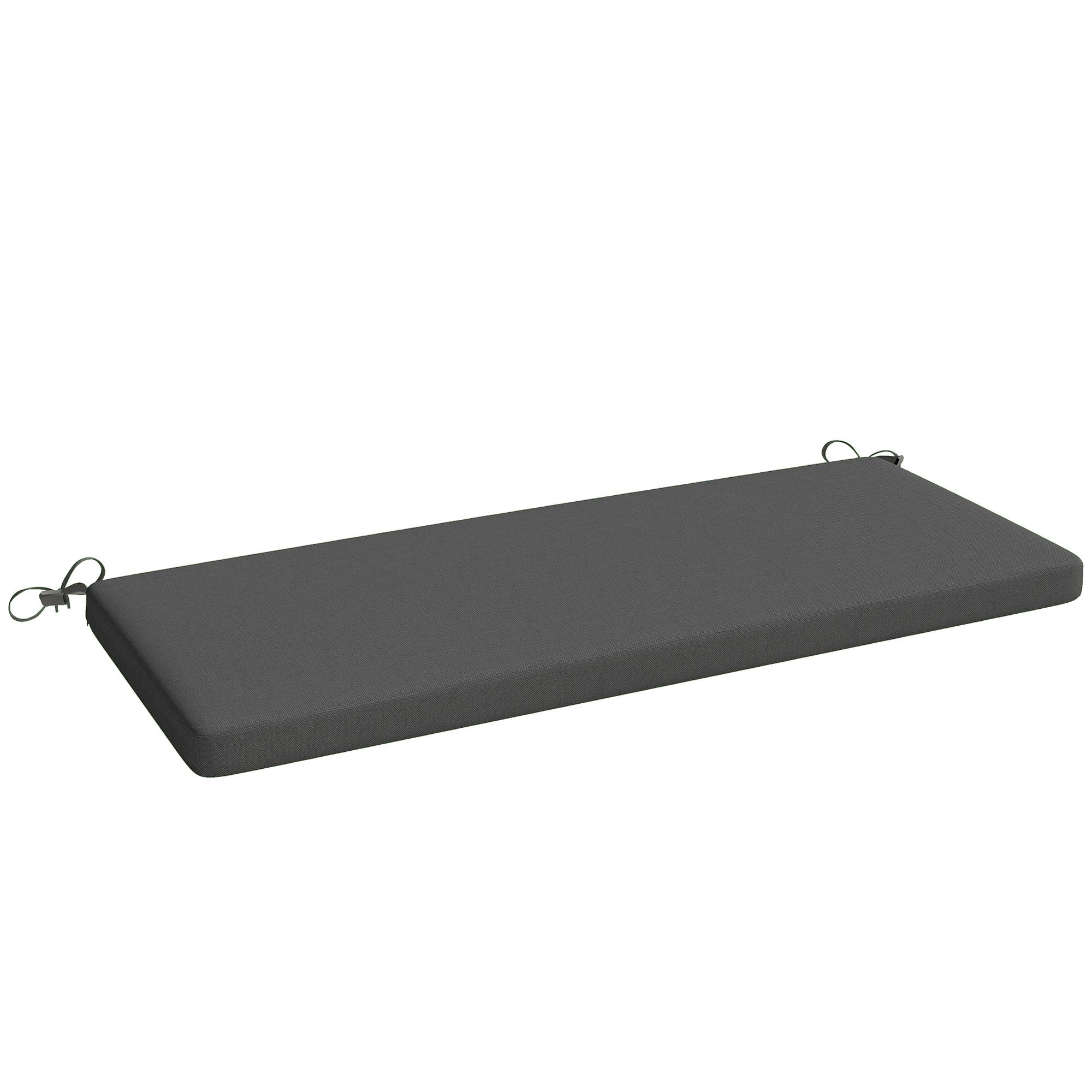 Kudde för utomhusbänk, vattenavvisande, 110 x 46 cm, mörkgrå