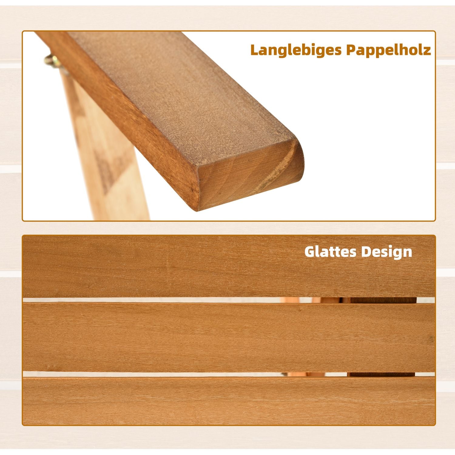 Matsalsset för 6, massivt trä, naturlig finish, uteplats