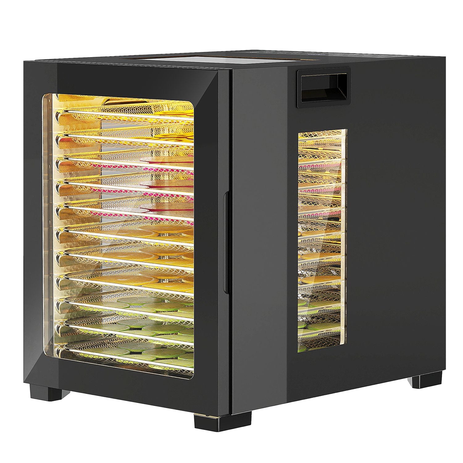 Mattorkare, 850W, 12 brickor i rostfritt stål, timer