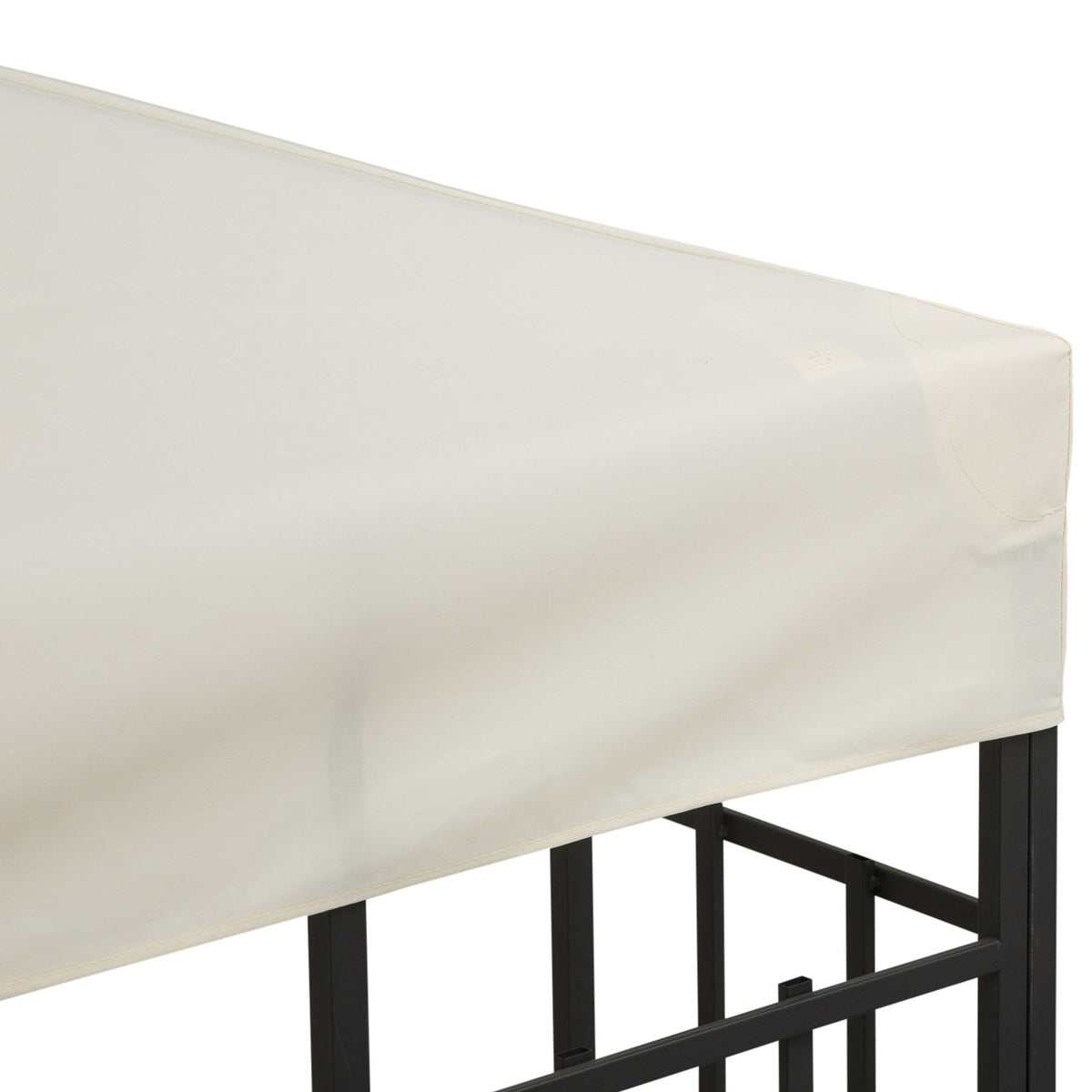 Náhradní střecha pro kovový altán, 3x3M, krémový polyester