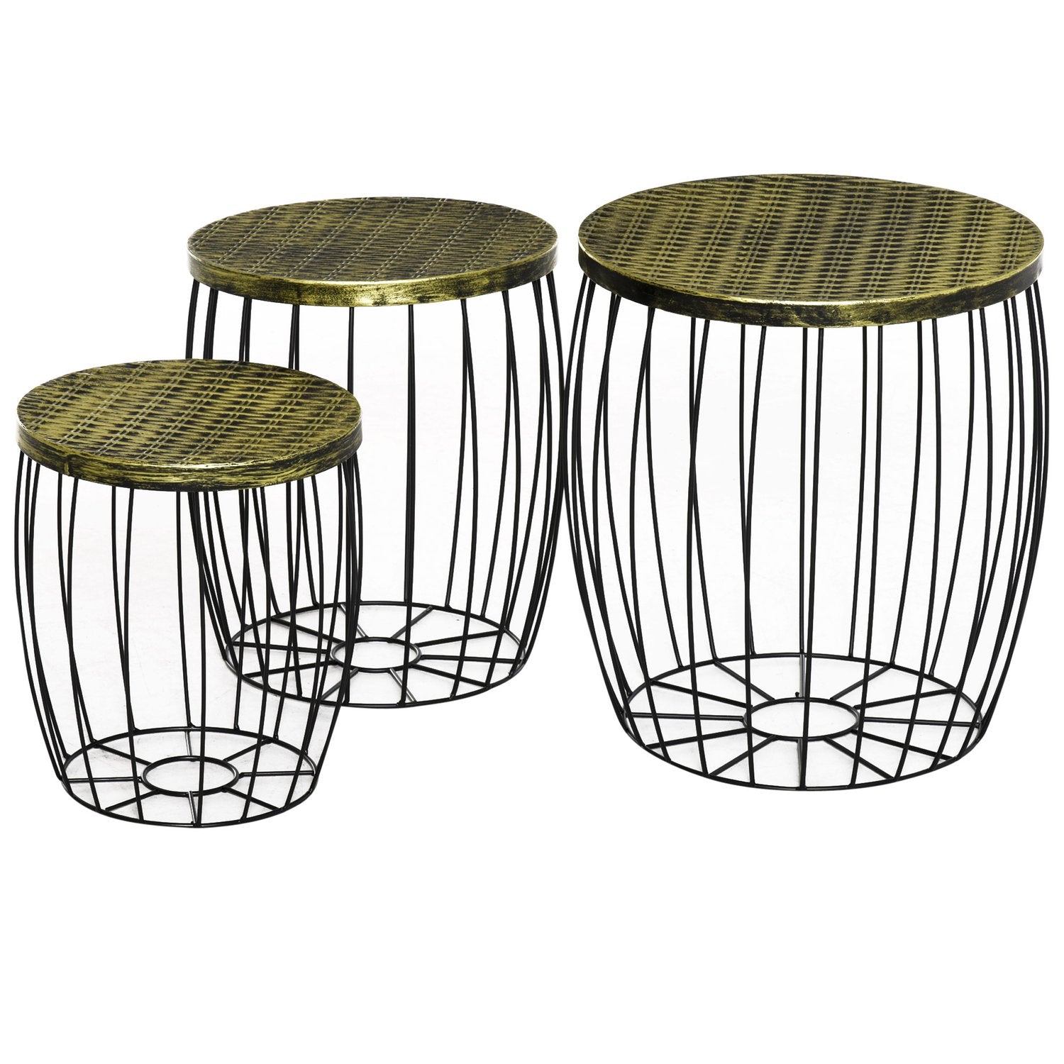 Metallkorgset i retrostil om 3 – Natur & Svart