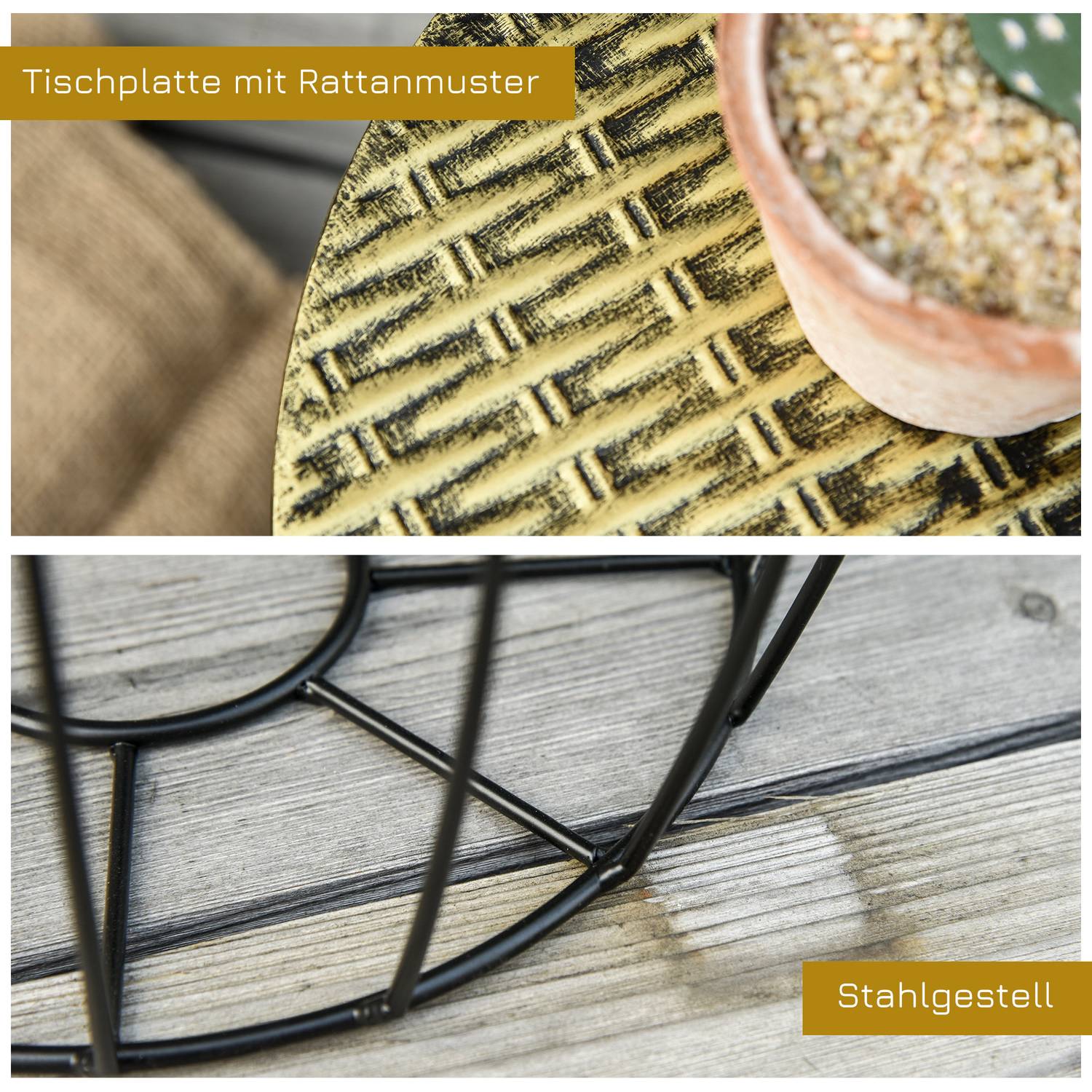 Metallkorgset i retrostil om 3 – Natur & Svart