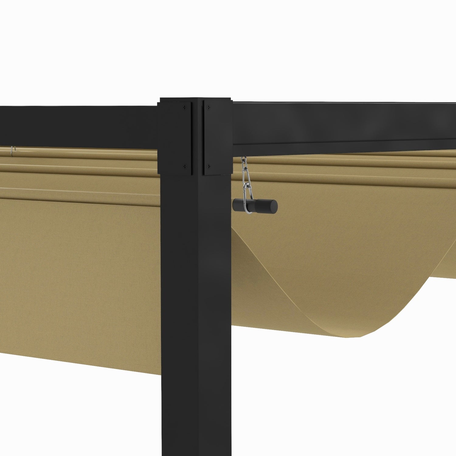 Kovová pergola 3x2m – nastavitelná střecha, ochrana před sluncem