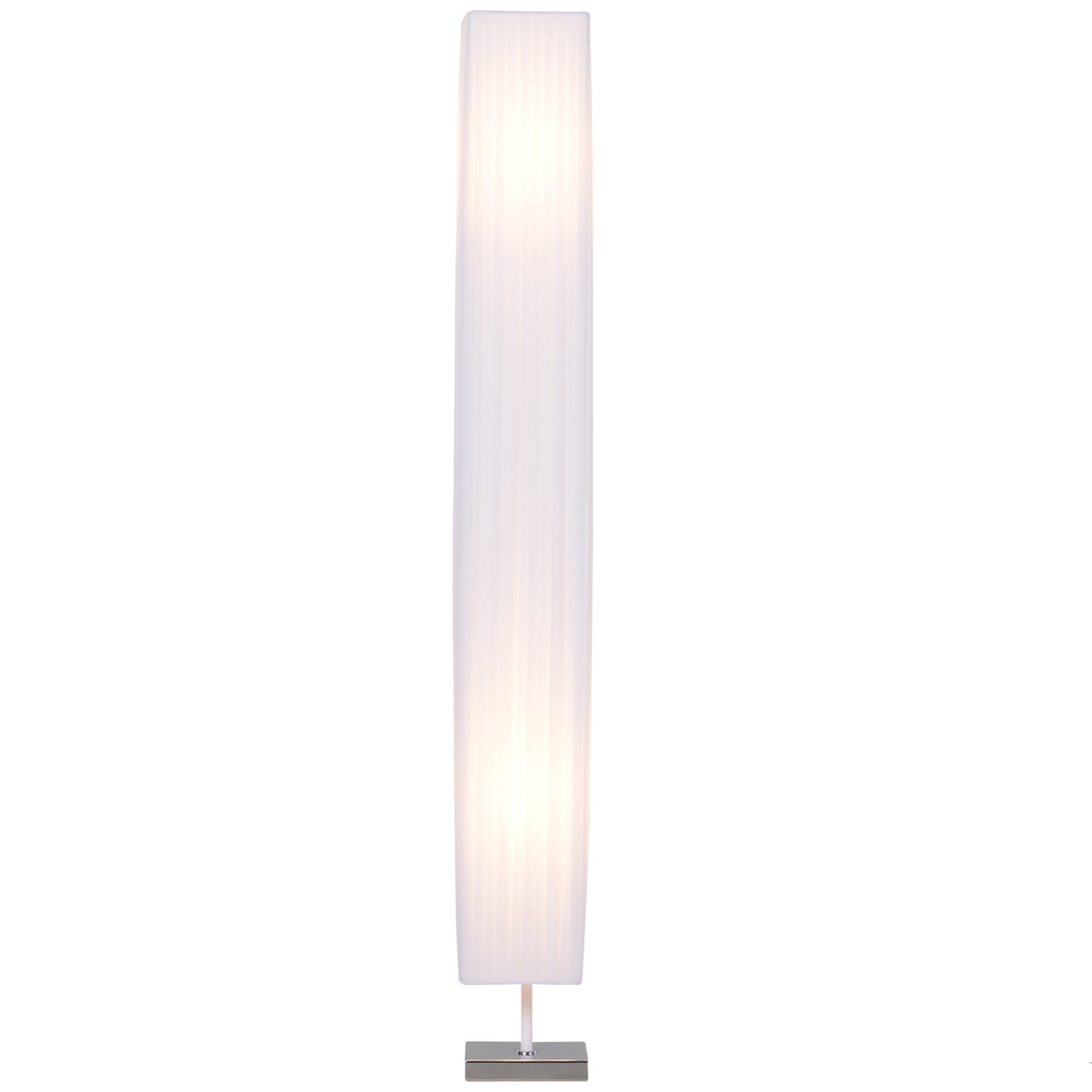 Modern golvlampa, vitt rostfritt stål, E27 sockel